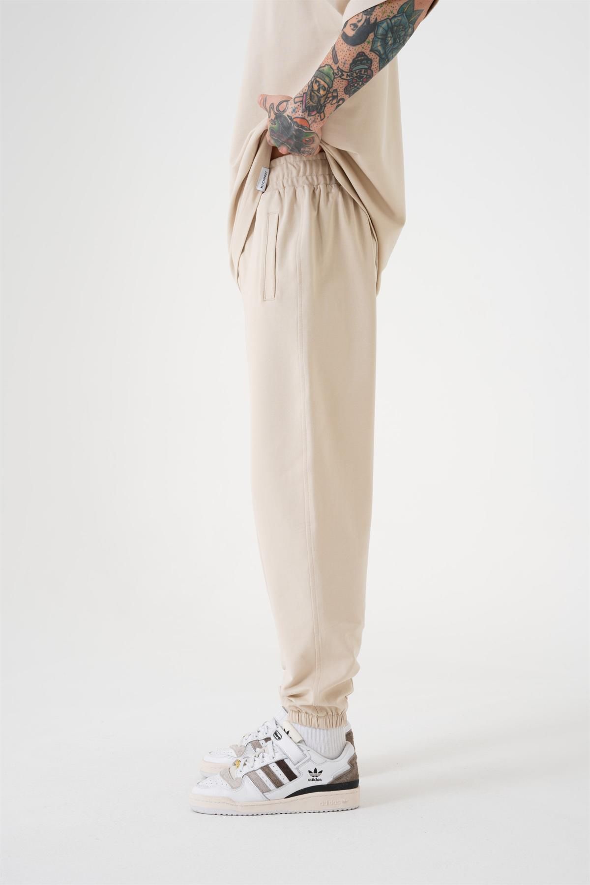 Machinist-Ανδρικό Basic Relaxed Jogger Beige φούτερ 2