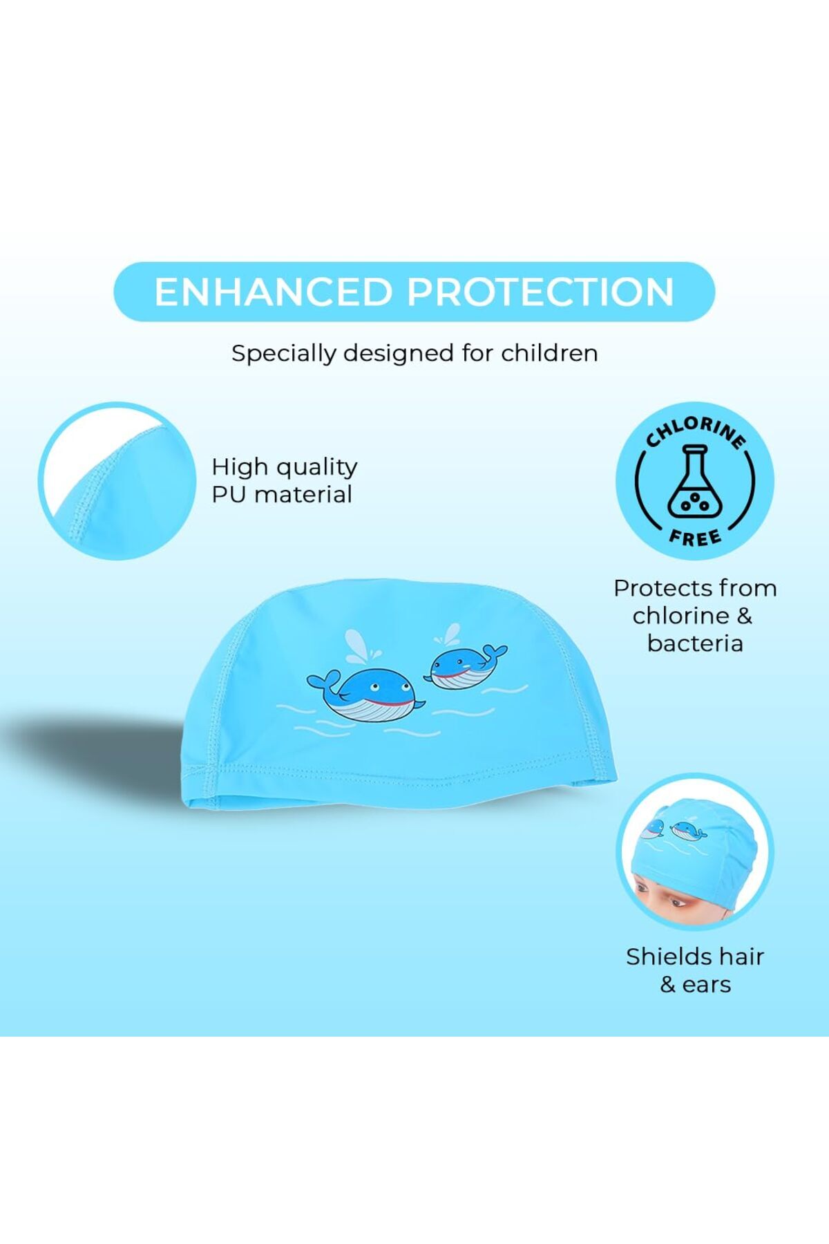 Endless-High-Performance Swimming Cap and Goggles Combo Set=|Color: Black 2