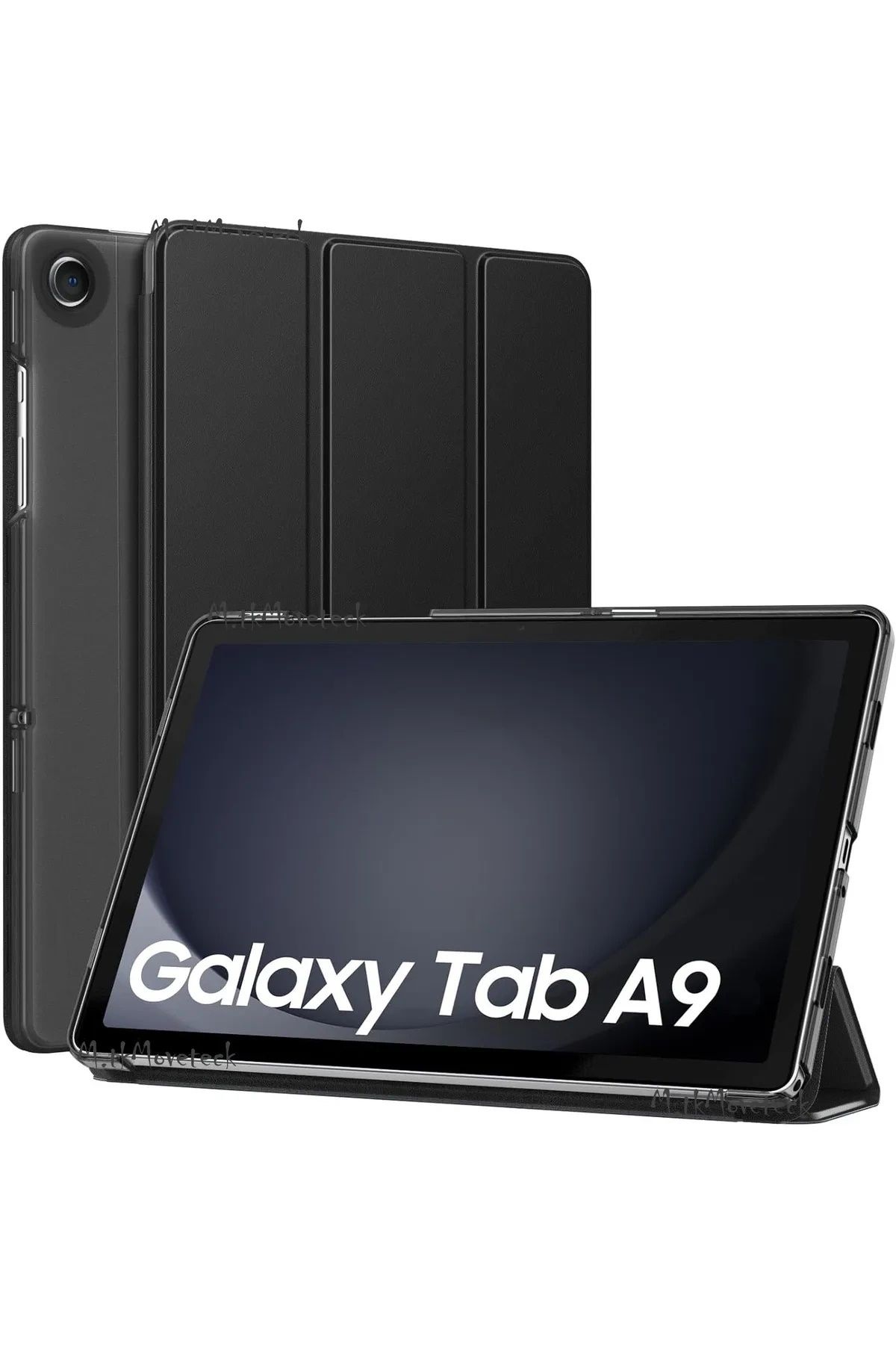 m.tk moveteck Samsung Galaxy Tab A9 8.7 Inç Tablet Kılıfı Akıllı Smart Katlanabilir Şeffaf Sm-x110 (UYUMLU)