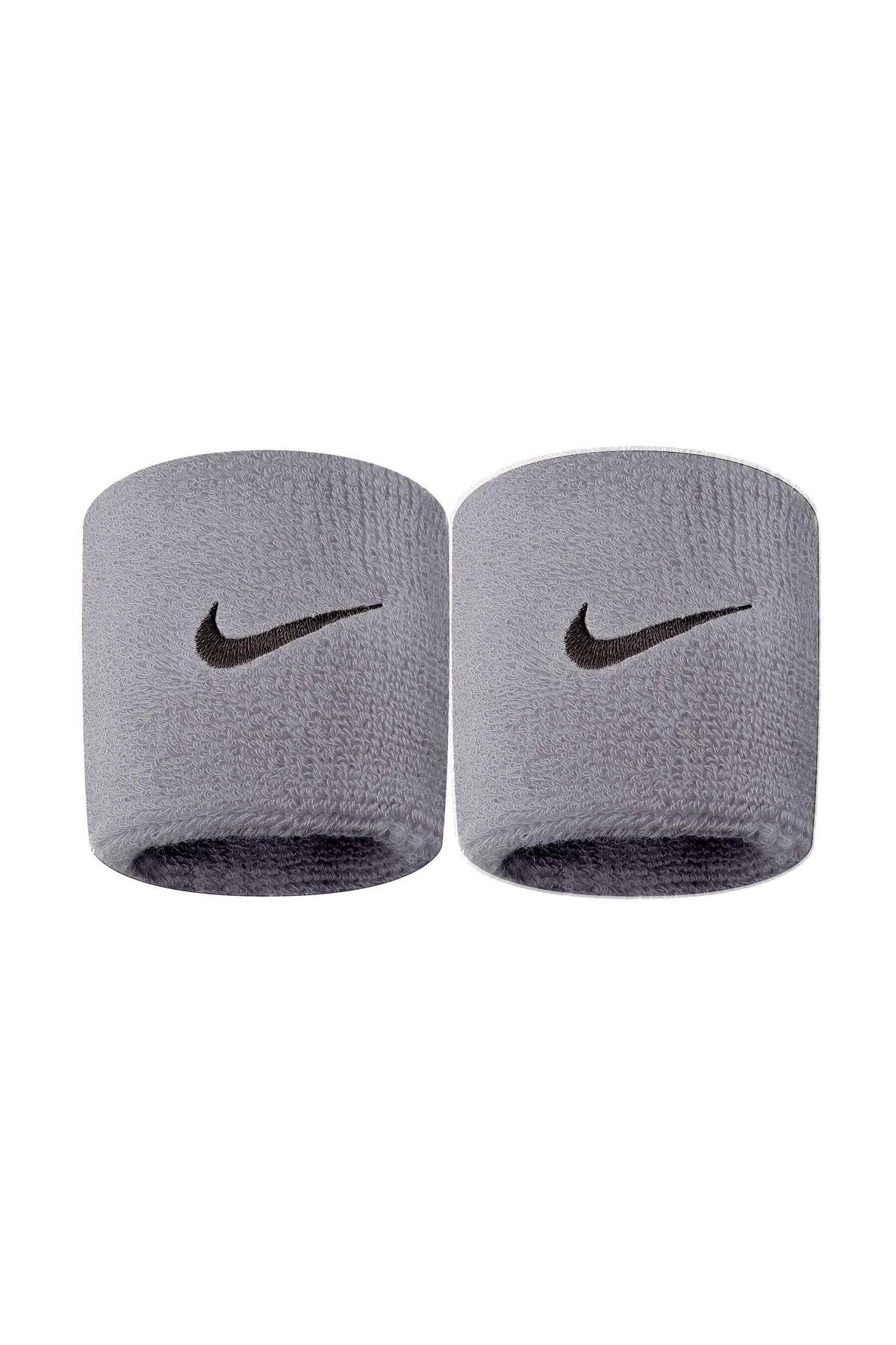 Swoosh Wristbands 2 Unisex Gray Training Wristband حوله N.nn.04.051.os Nike