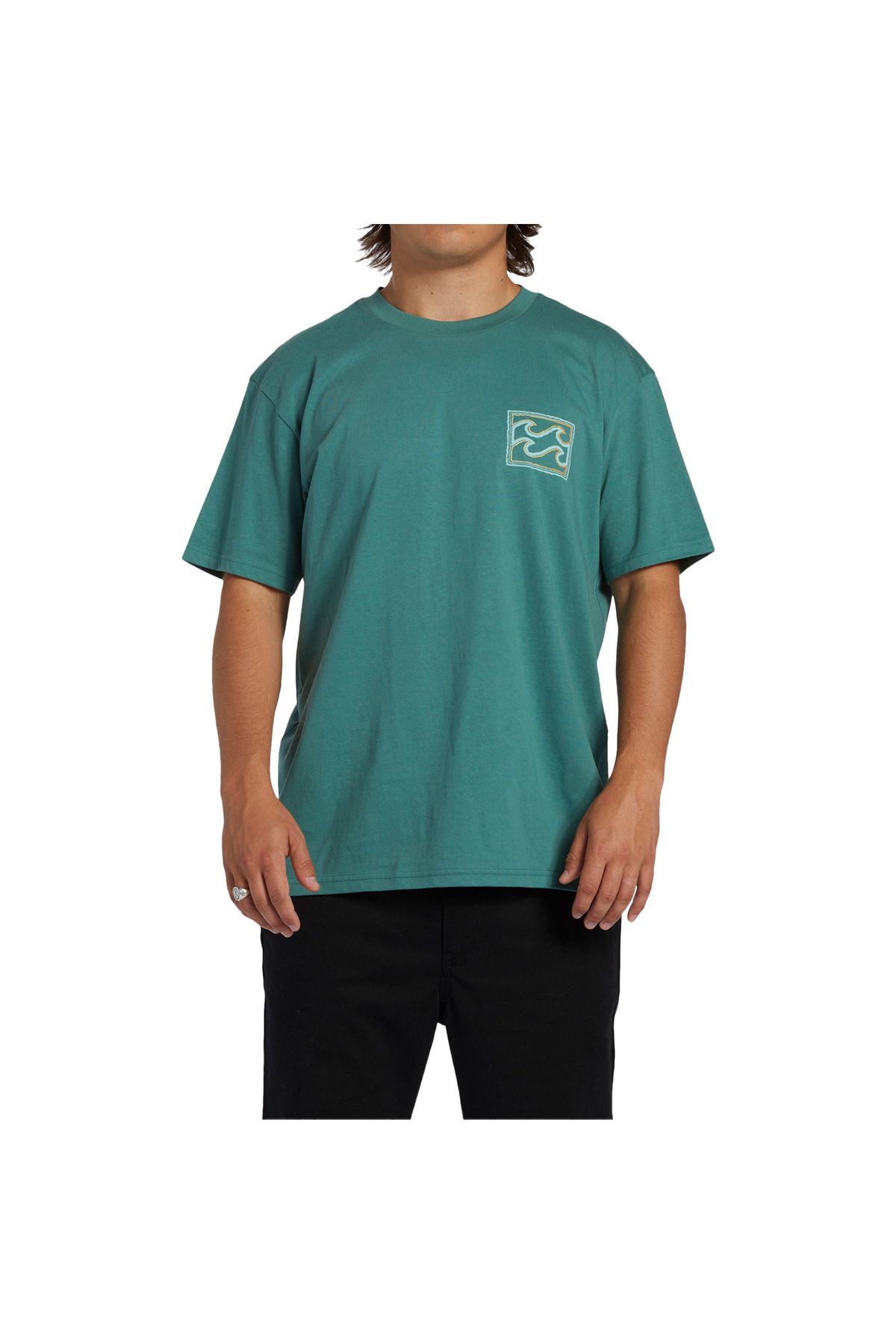 تی شرت مردانه بیلابونگ مداد رنگی موج دار سبز Billabong