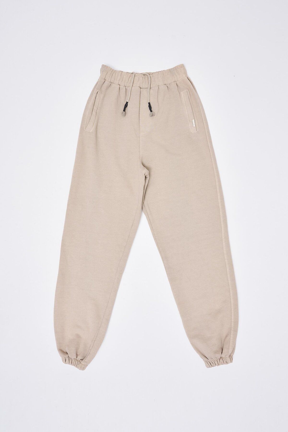 Machinist-Men's Washed Basic Jogger Beige Sweatpants 8