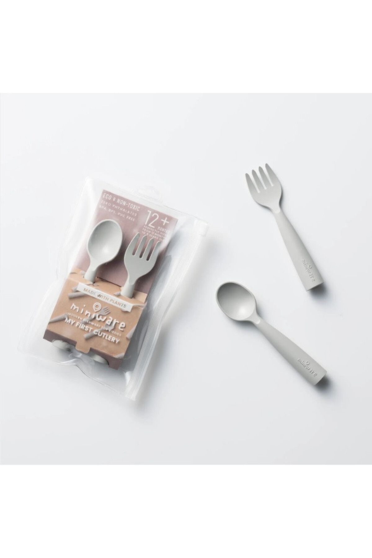 Miniware Set De Tacamuri Bebelusi Miniware My First Cutlery, 100% Din Materiale Naturale Biodegradabile - Mărime unică