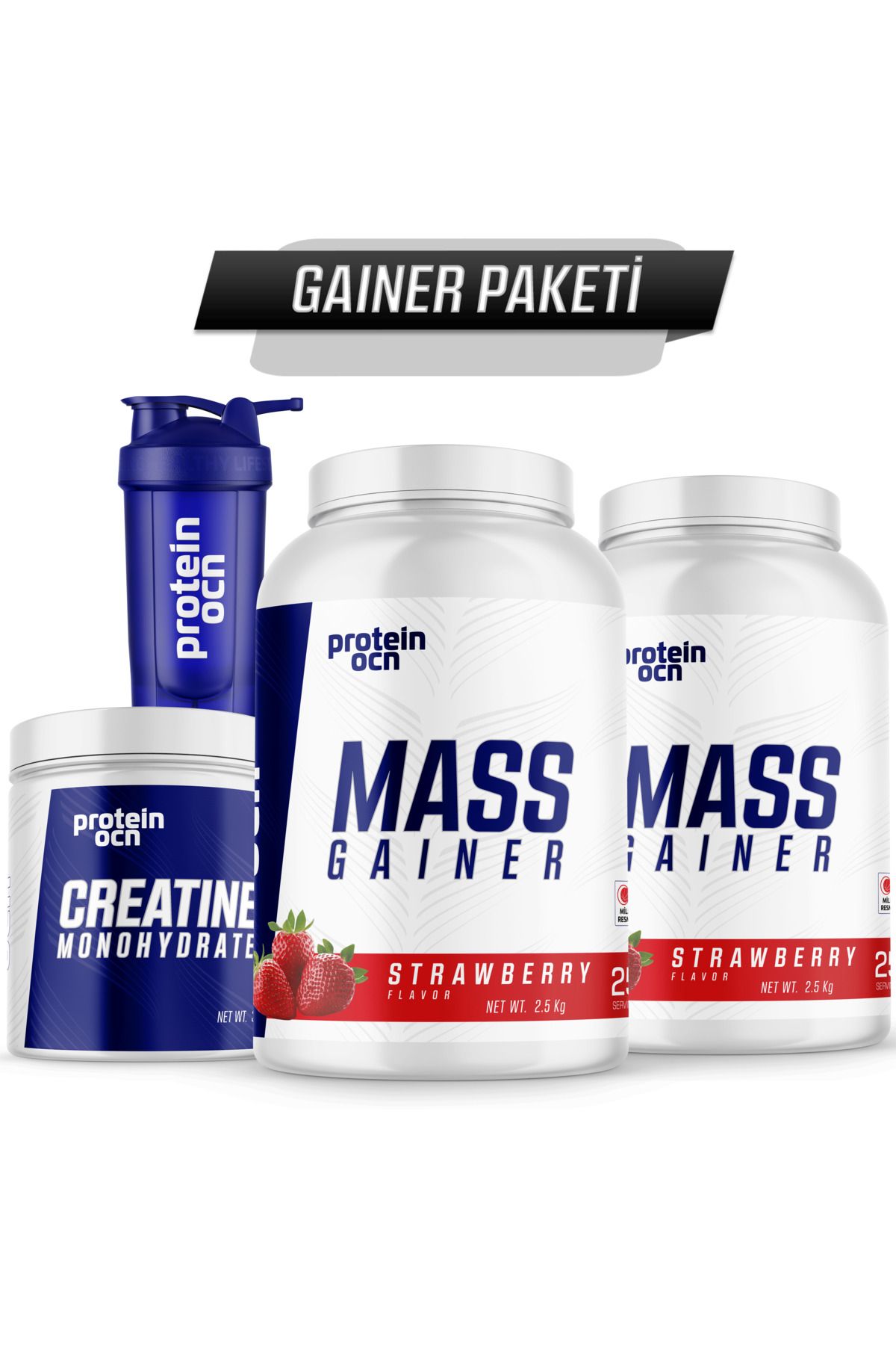 Proteinocean Gainer Paketi - Çilek - 1 Paket