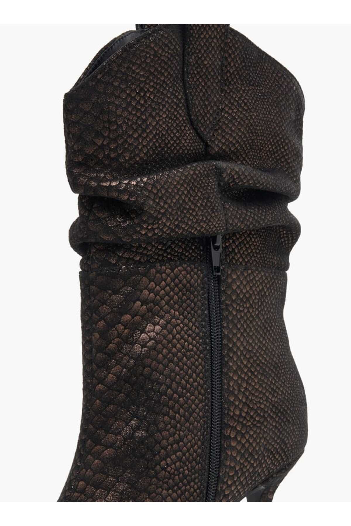 Celeste-Women's Textured High Shaft Boots with Zip Closure 5