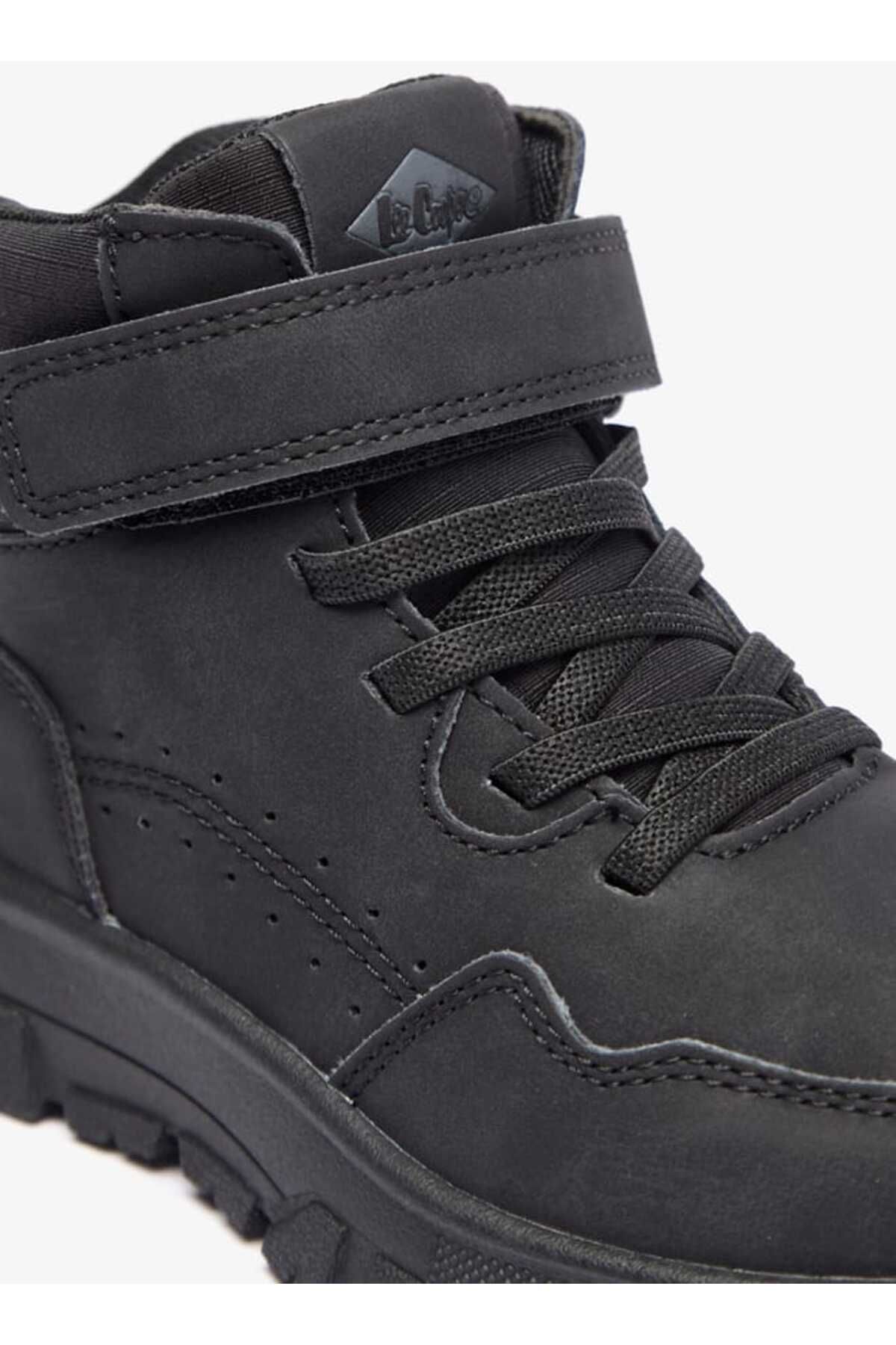 Lee Cooper-Boy's Panelled Boots with Hook and Loop Closure 5