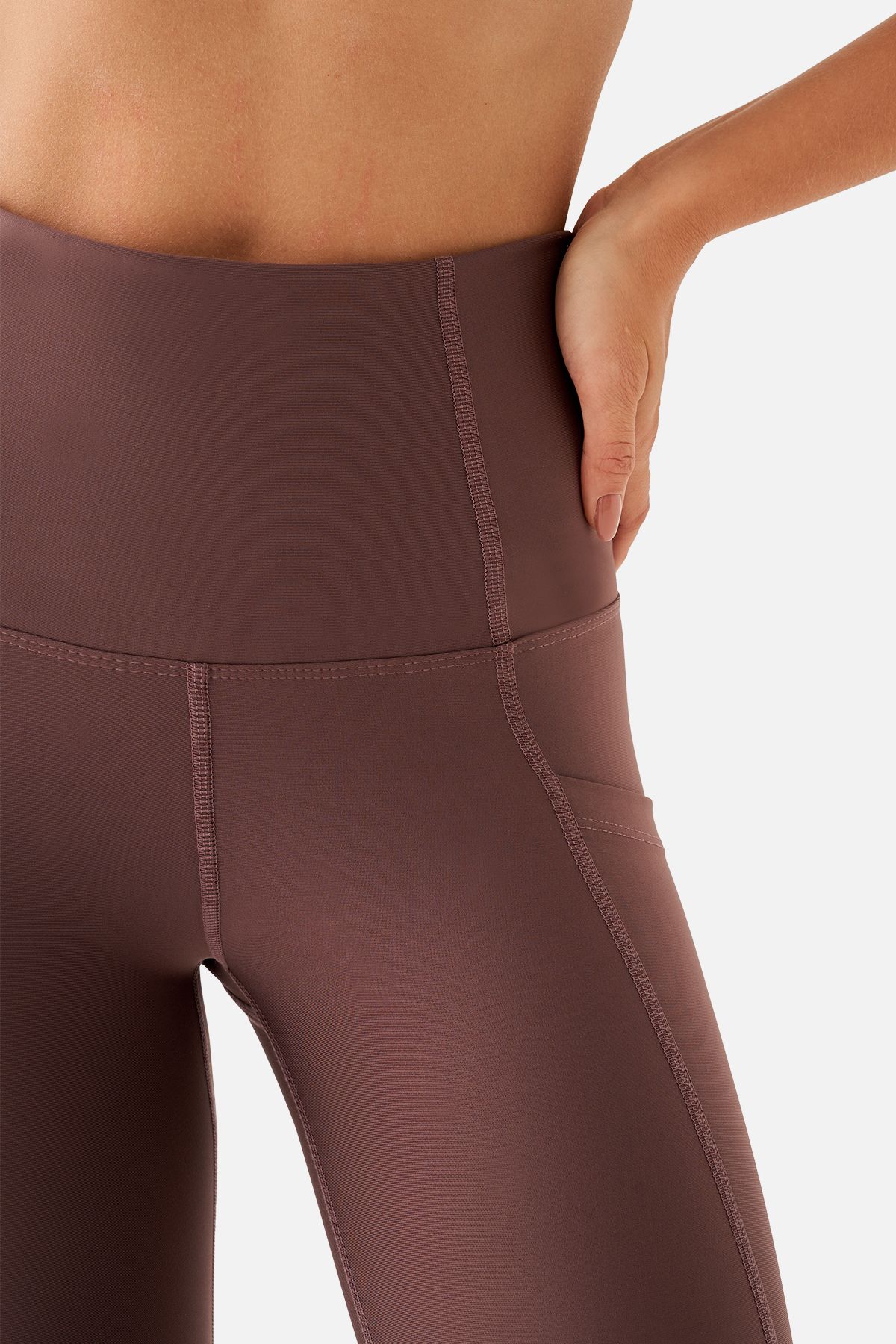 Superstacy-Stella High Waist Pocket Recovery Dark Rose Sports Leggings 4