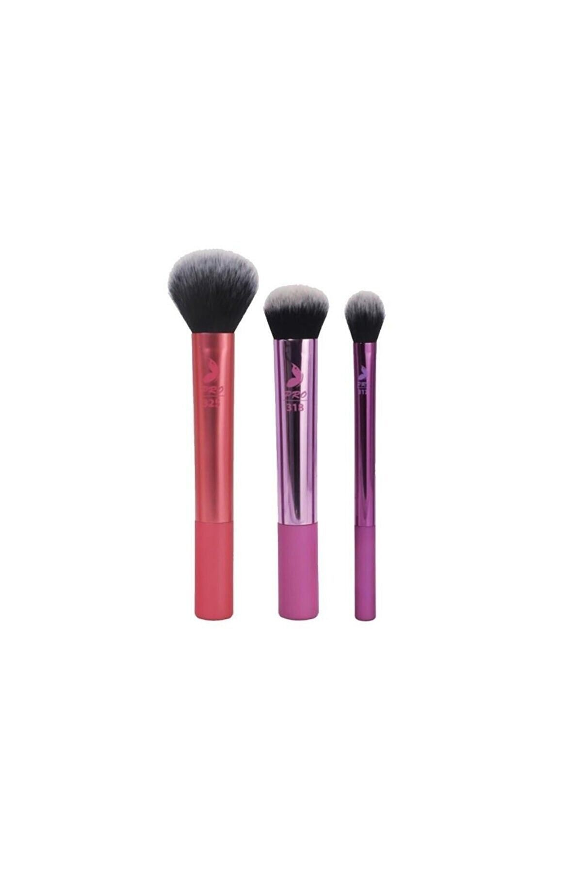 nascita-Pro Face Makeup Brush Set 3 Pieces - 68 + 2 Pieces Eye Brush Set -72 2