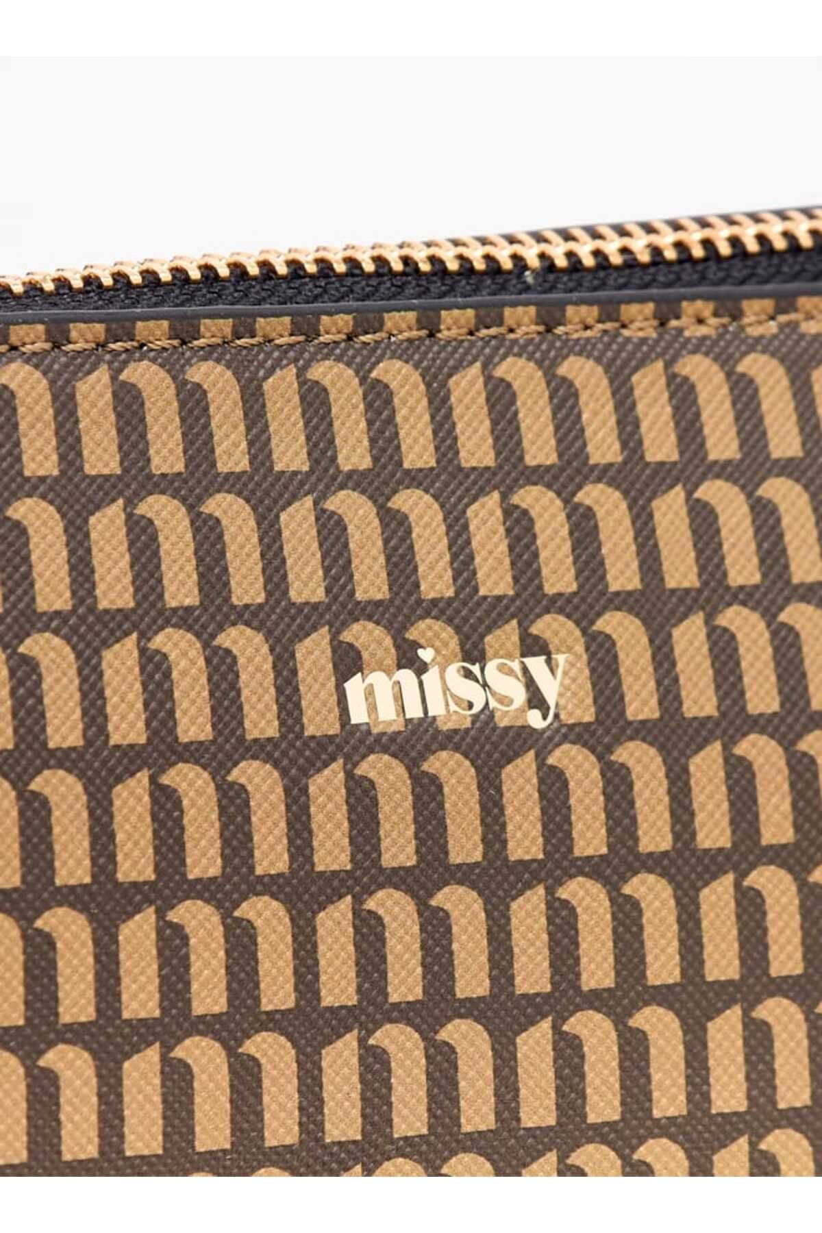 Missy-All-Over Monogram Print Crossbody Bag with Zip Closure and Adjustable Strap 4
