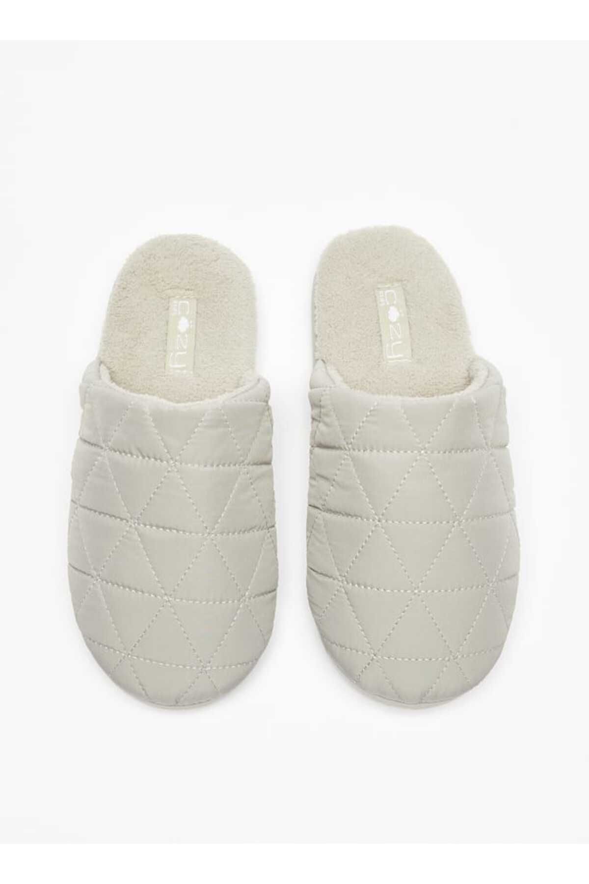 COZY-Quilted Slip-On Bedroom Mules 1