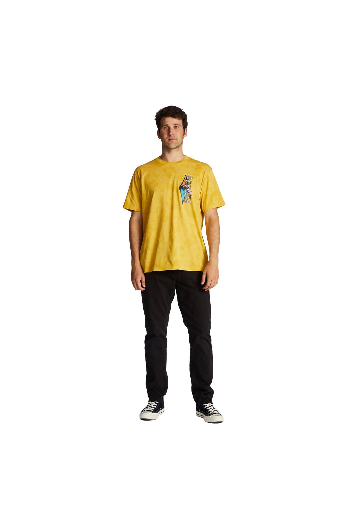 BİLLABONG-Billabong Billabong L.o.t.r. Td Ανδρικό κίτρινο μπλουζάκι Ανδρικό μπλουζάκι Abyzt01739 4