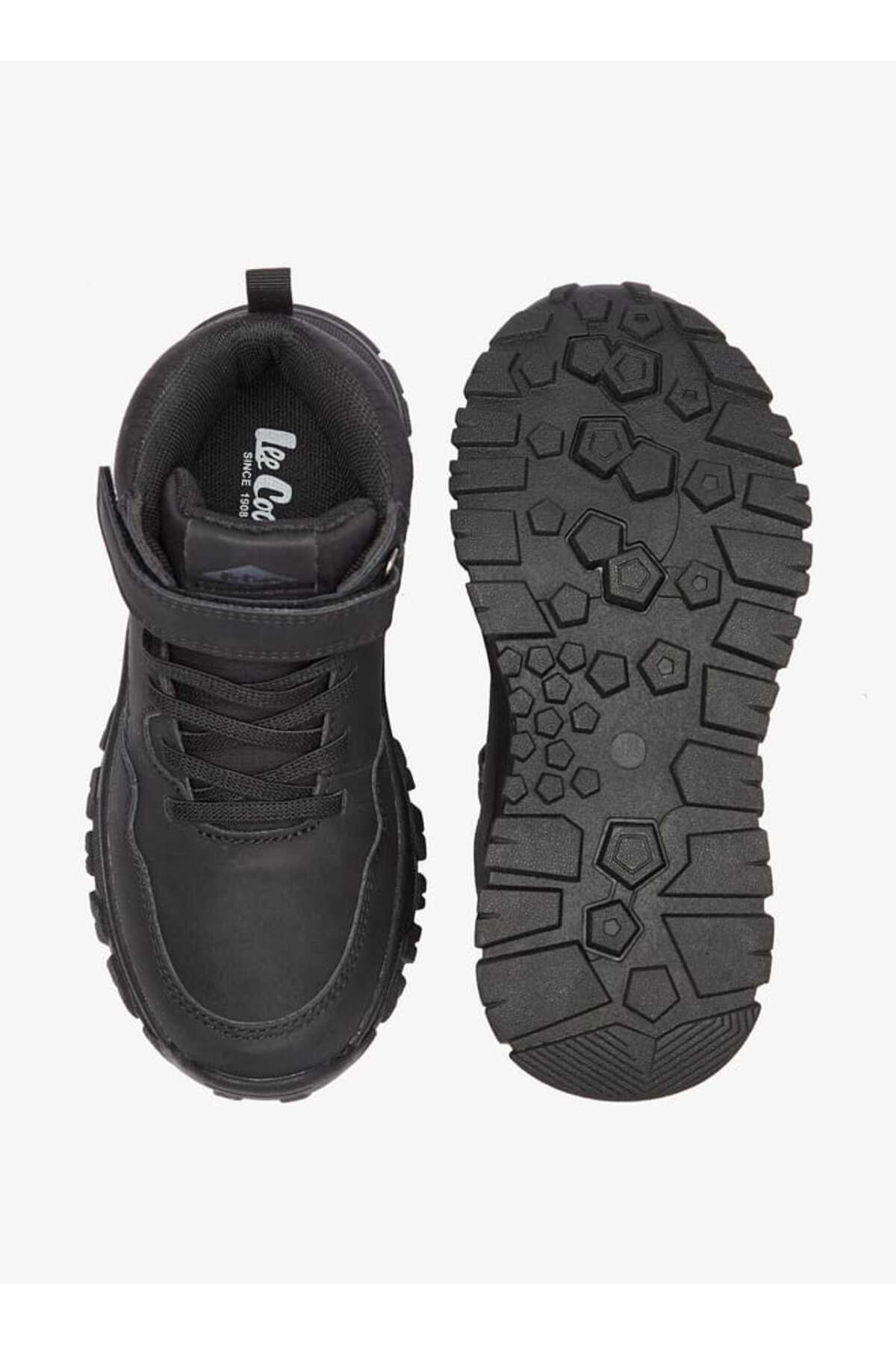 Lee Cooper-Boy's Panelled Boots with Hook and Loop Closure 4