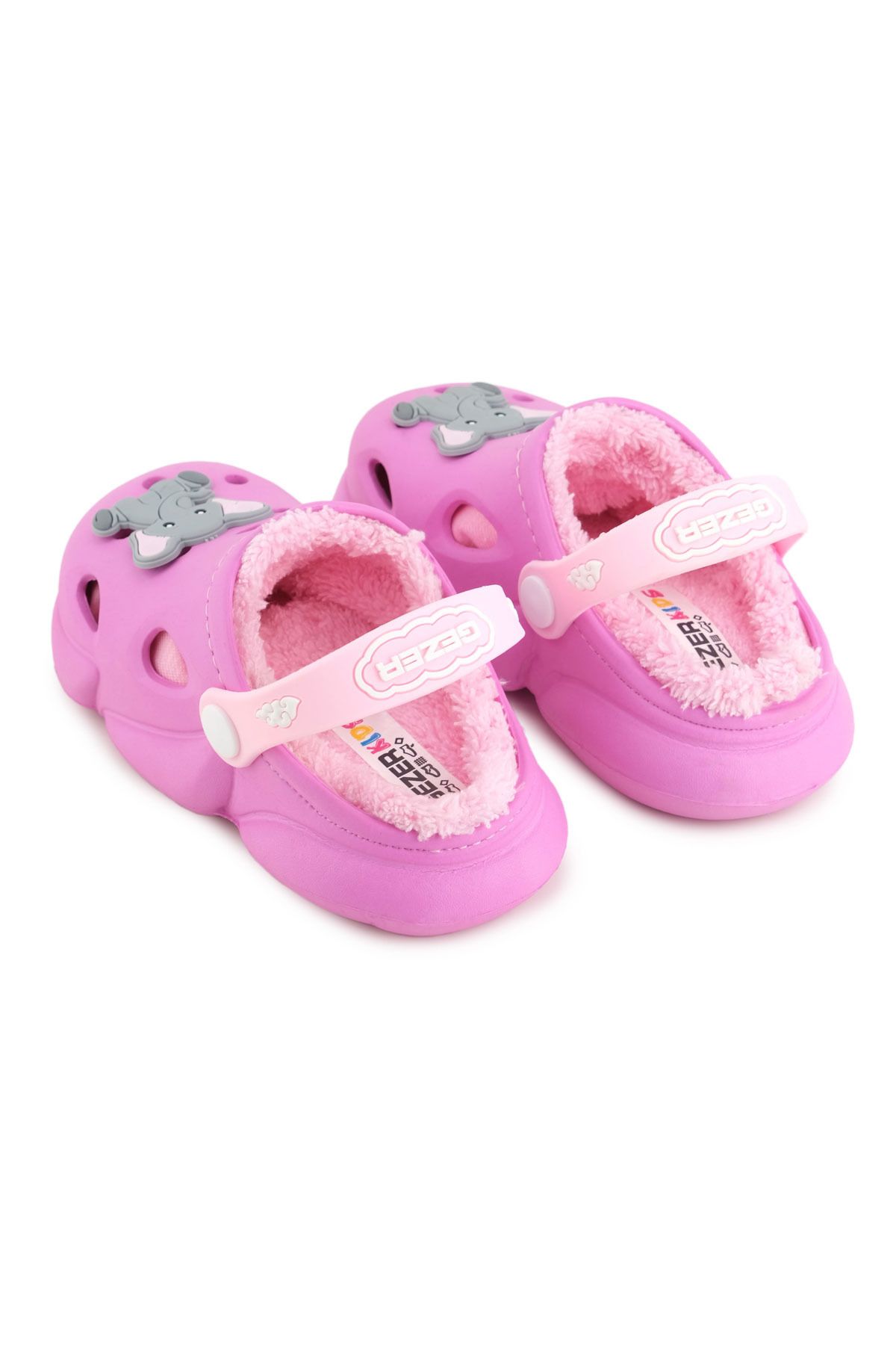 GEZER-Girl's Winter Eva Plush Inside Home School Nursery Slippers Sandals 4