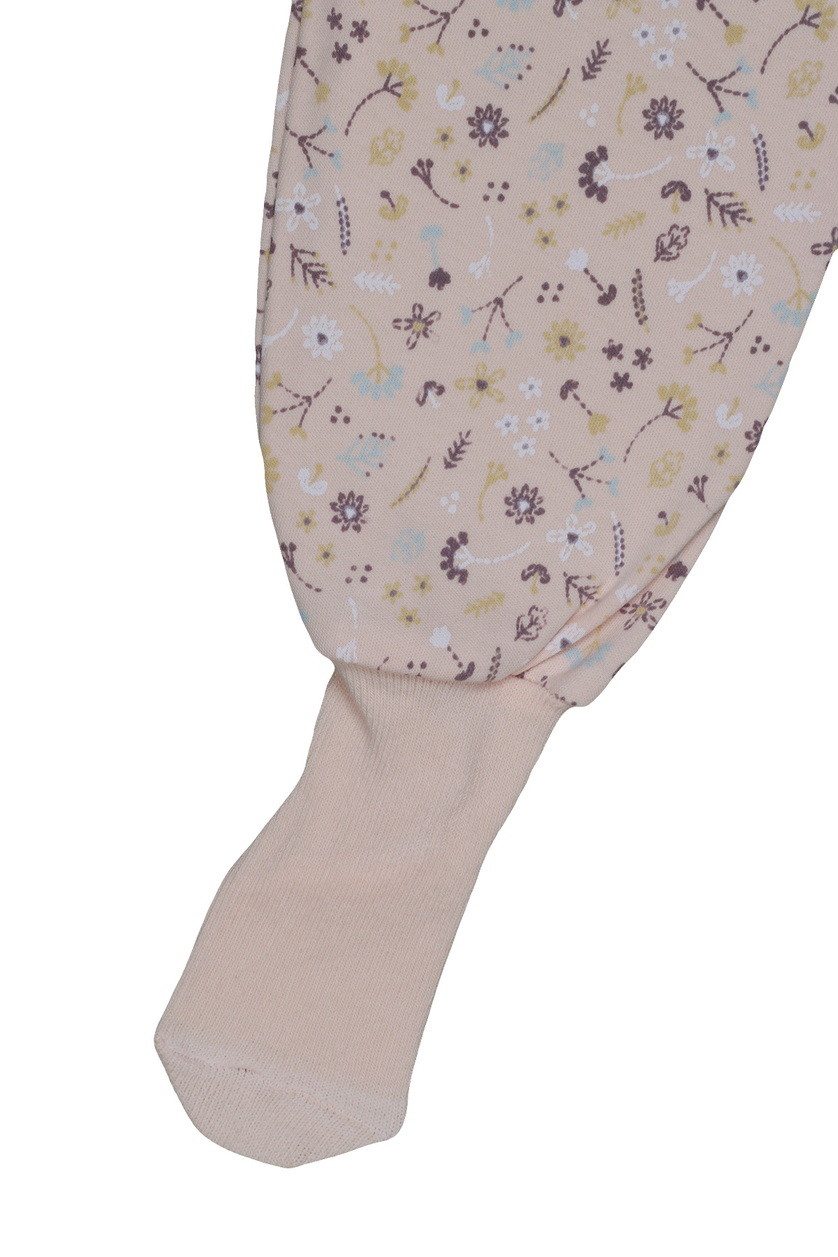 Melekpare Bebek Patikli Pantolon Kendinden Çoraplı Alt Pijama Mevsimlik %100 Organik Pamuk 2'li Set fotoğrafı 4 (önizleme)