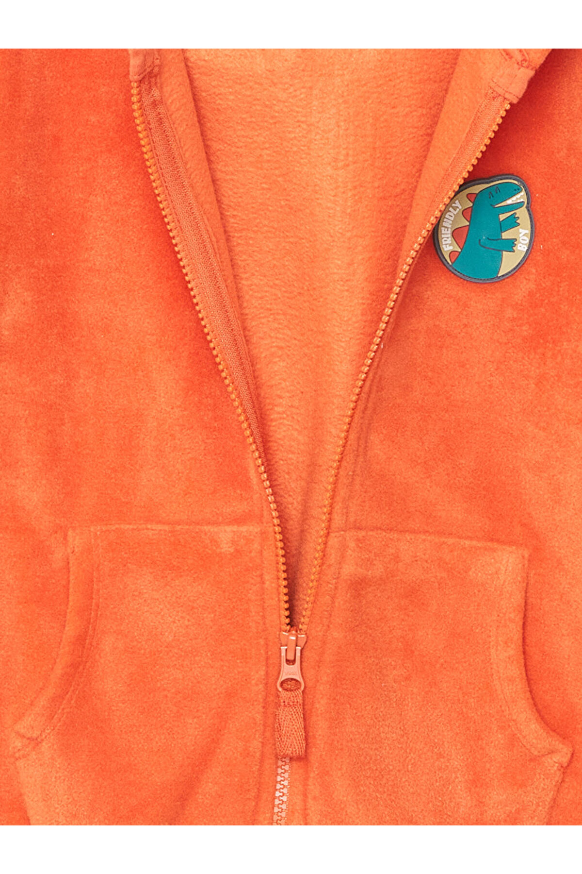 LC Waikiki LCW Bisiklet Yaka Uzun Kollu Baskılı Erkek Bebek Fermuarlı Sweatshirt fotoğrafı 4 (önizleme)