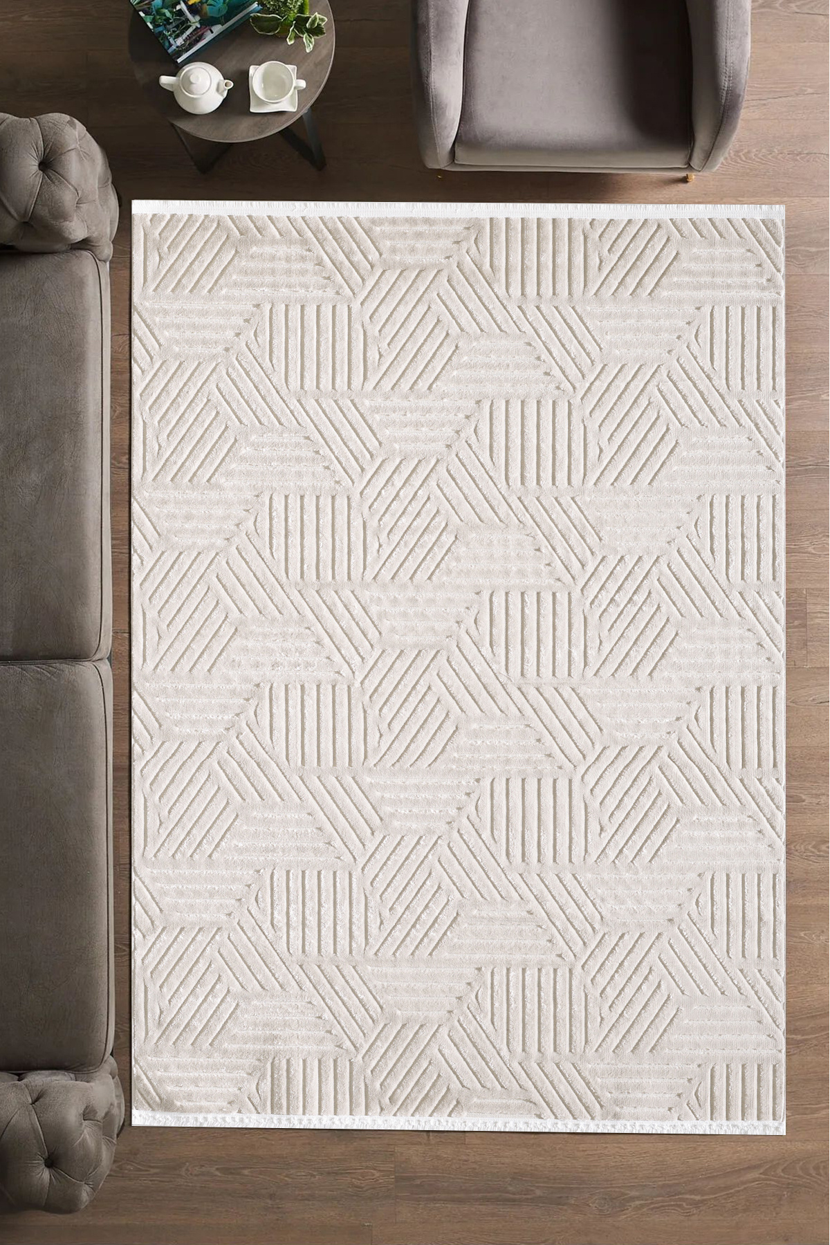 Vista Collection Modern Woven Carpet Living Room Corridor Carpet