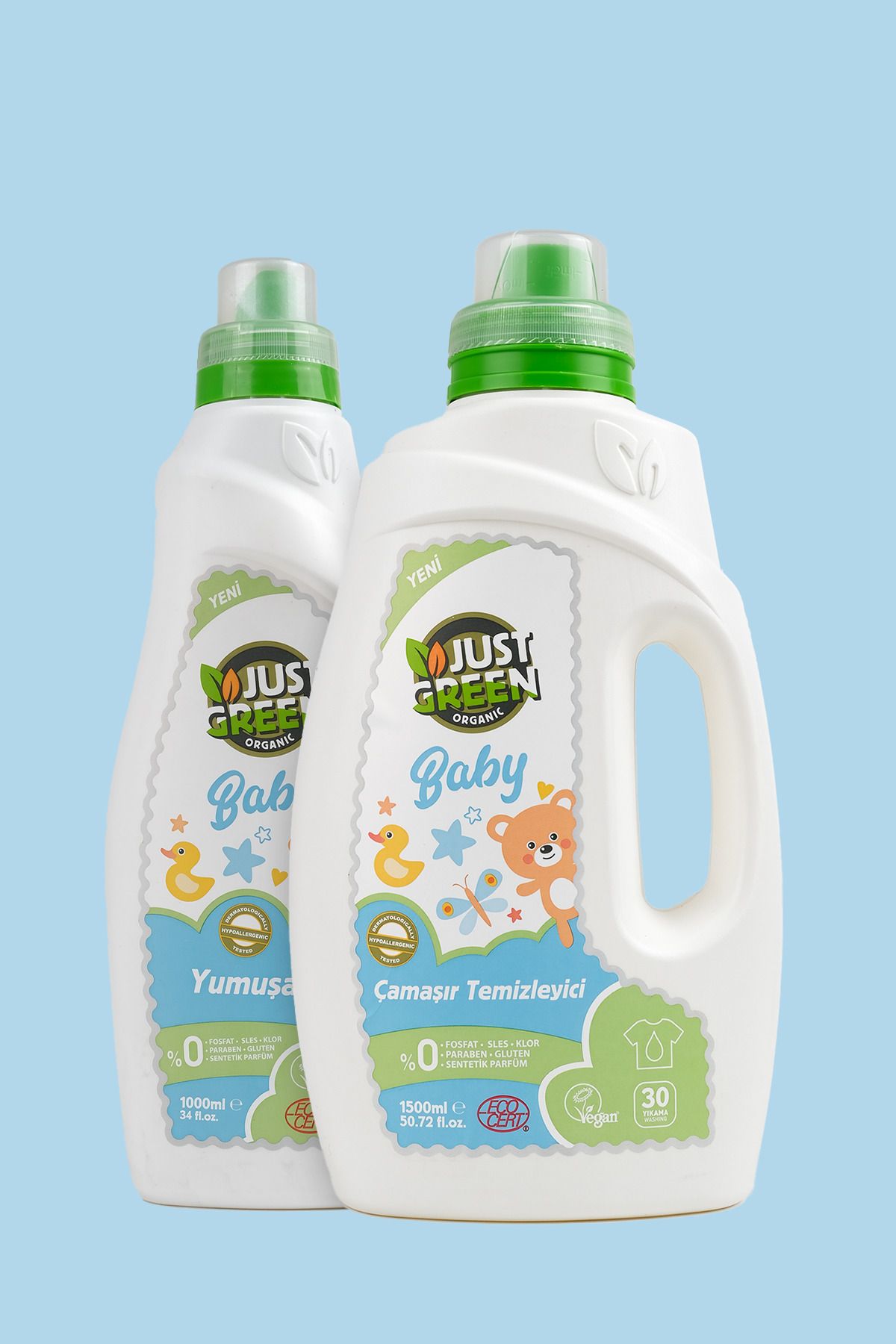 Just Green Organic Organic Baby Çamaşır Temizleyici & Baby Yumuşatıcı