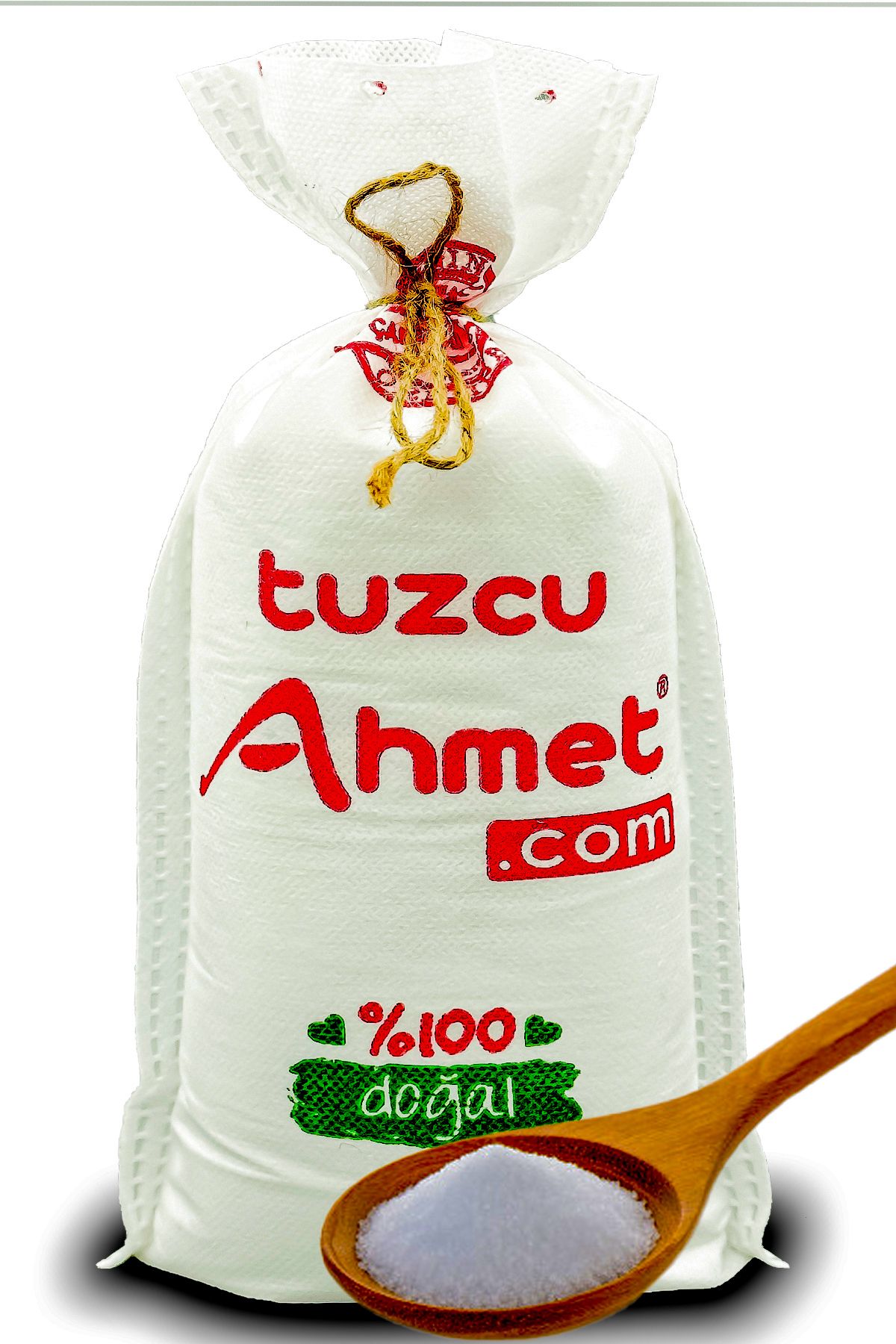 Tuzcu Ahmet Taş Değirmende Öğütülmüş 1 Kg Bez Torbada %100 Kristal Çankırı Kaya Tuzu