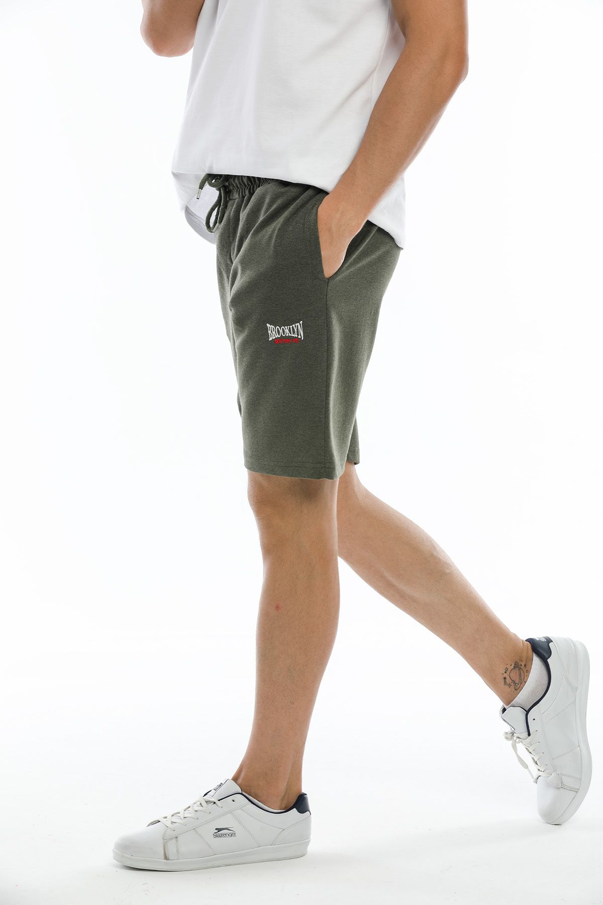 Superlife Pantaloni Scurti Brooklyn Brodați Pentru Bărbați, În Formă Regulată, Spr21y57 Masculin - M