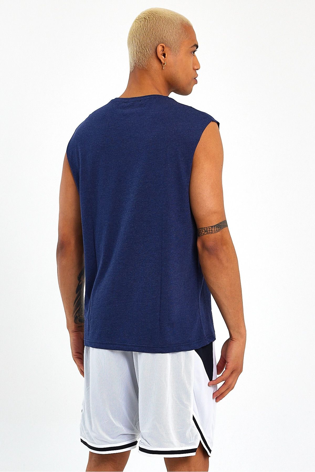 Superlife-Superlife Men's Crew Neck Regular Fit Brooklyn Printed T-Shirt Spr22Ts116 6