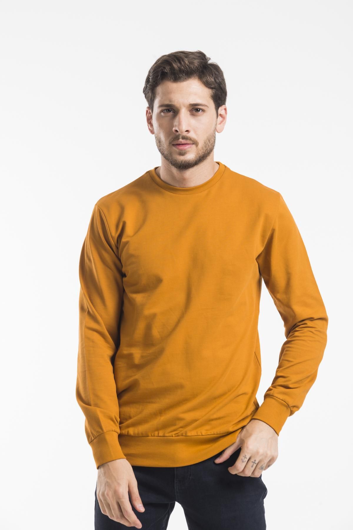 Superlife-Men's Crew Neck Regular Fit Thin Sweatshirt Spr 20k30 3