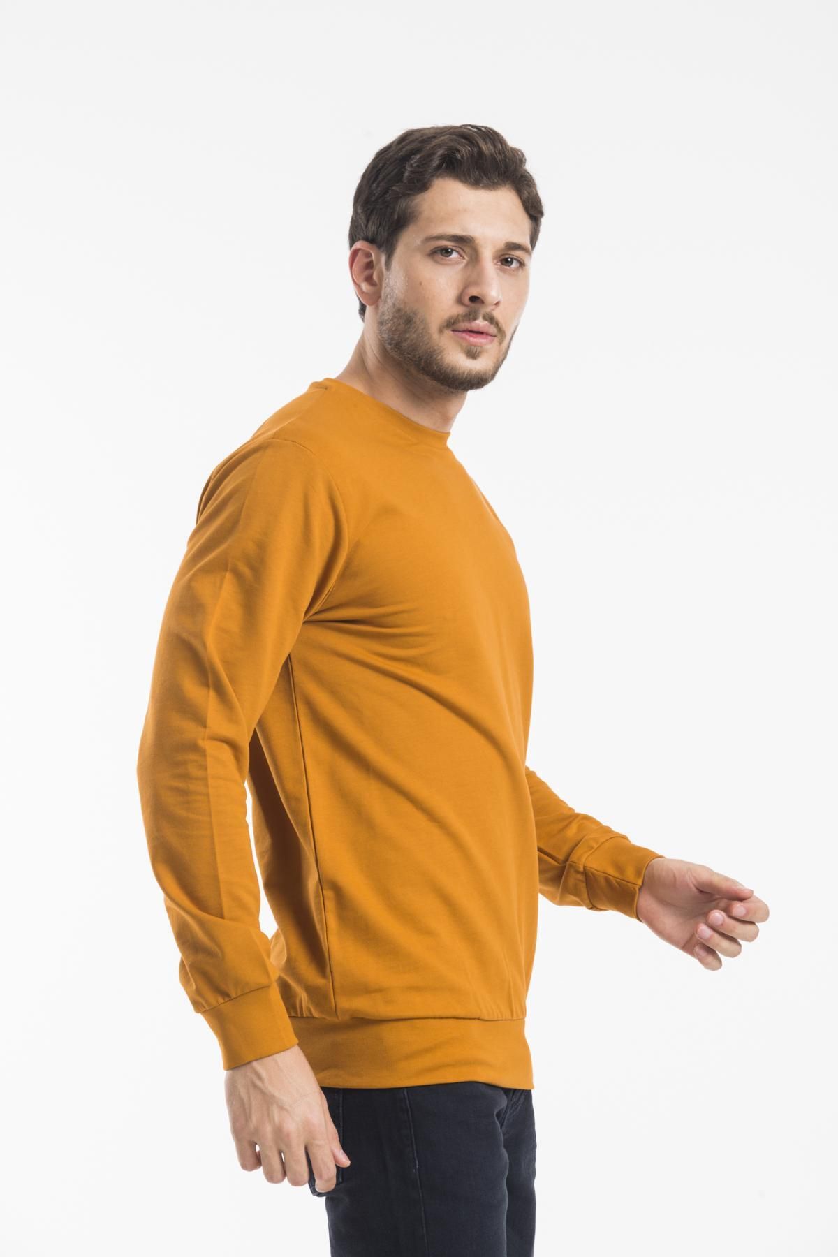 Superlife-Men's Crew Neck Regular Fit Thin Sweatshirt Spr 20k30 4