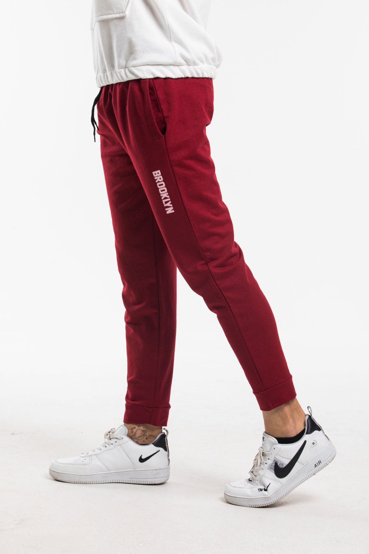 Superlife-Men's Regular Fit Broklyn Printed Thin Sweatpants Spr 203 1