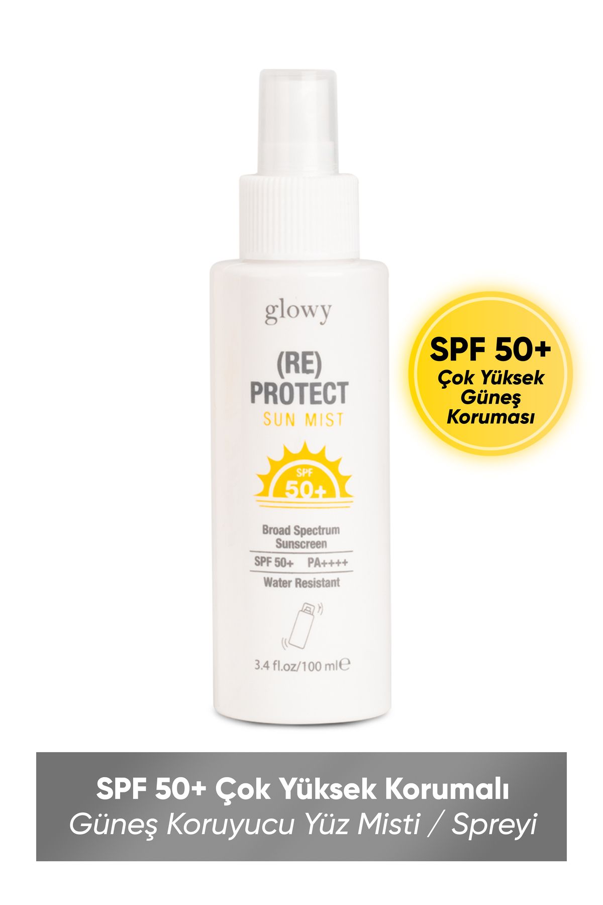 (RE)protect Spf50 Yüksek Korumalı Güneş Koruyucu Yüz Misti / Spreyi 100ml