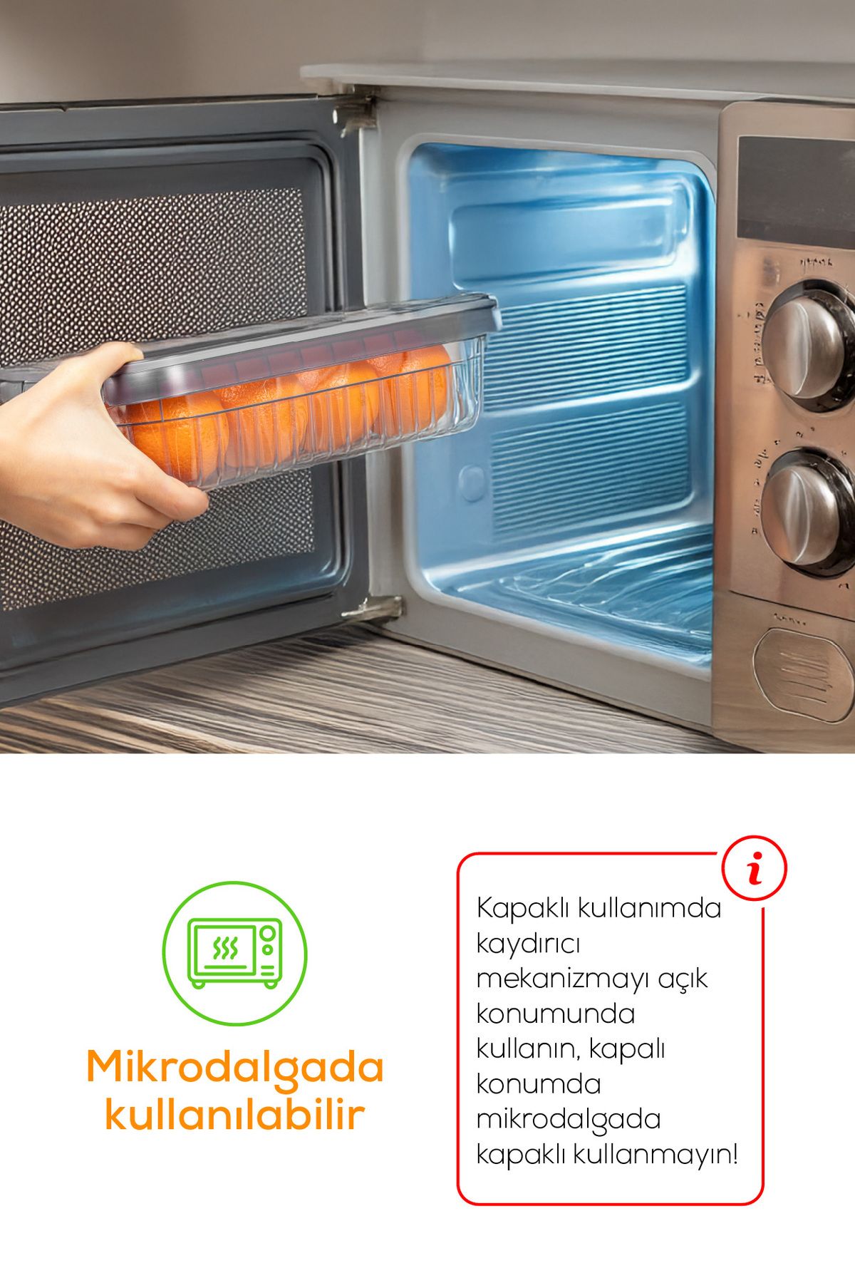 Vienev-Set of 6 Self-Striped Storage Containers with Lockable Lids 2 Liters 7