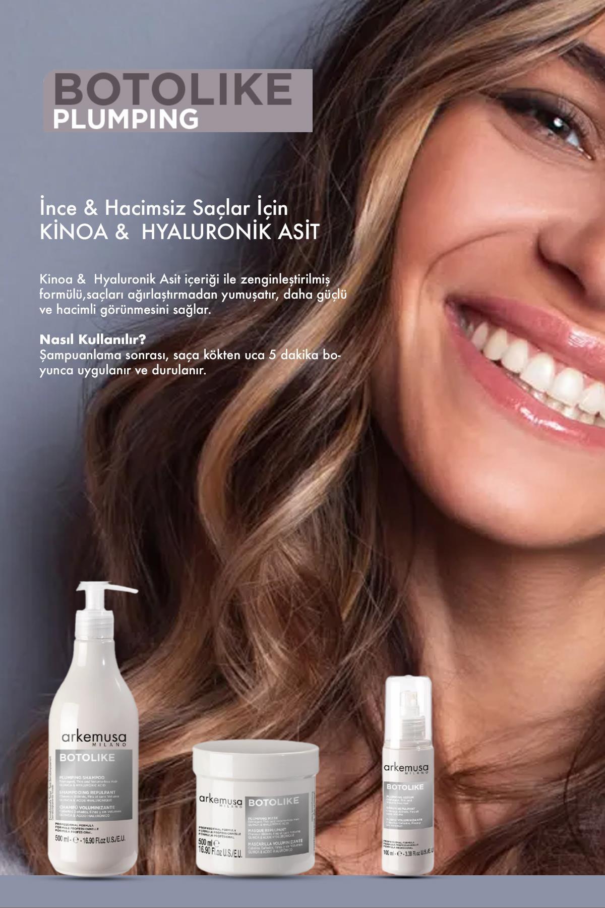 Plumping Mask - Ince Ve Hacimsiz Saçlar Için Dolgunlaştırıcı Maske 500 ml — 50030852 — تصویر 3 از 3