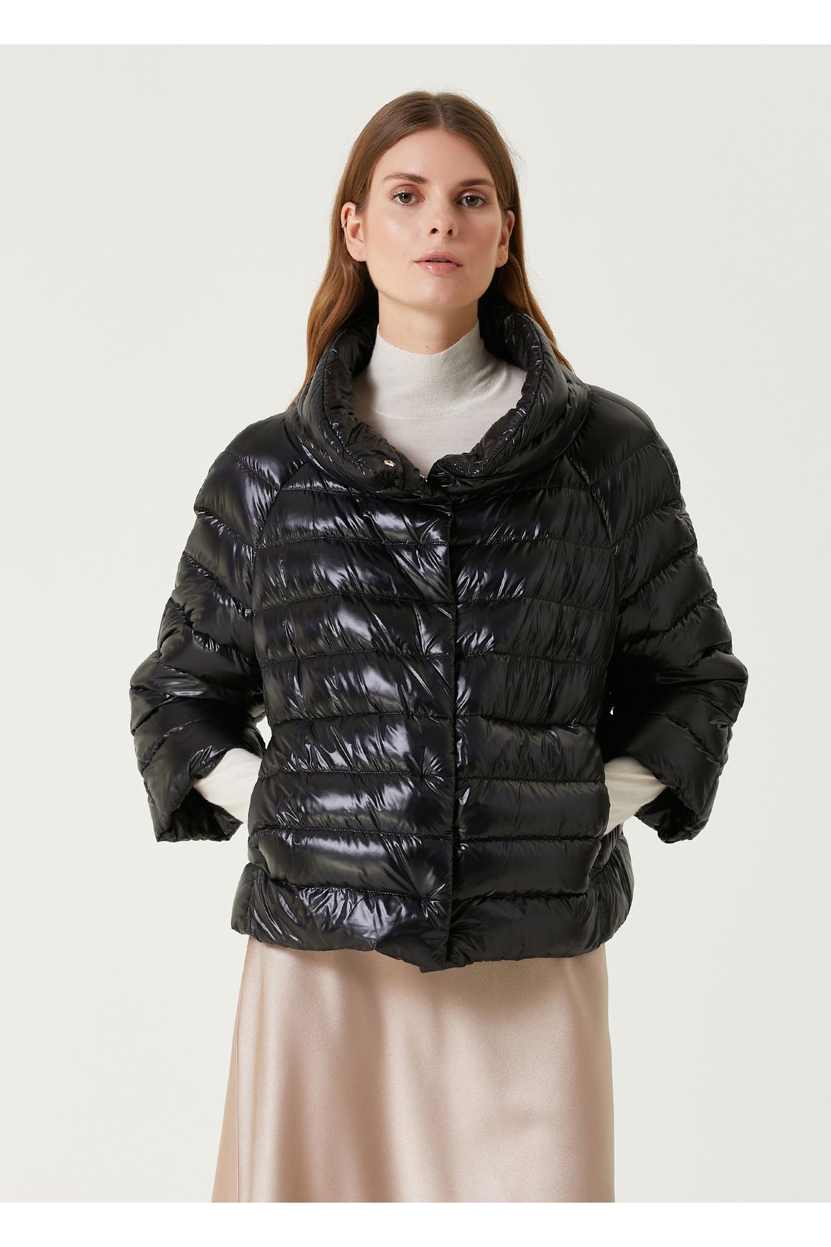 Herno-Sofia Black Puff Coat Size: 50 1