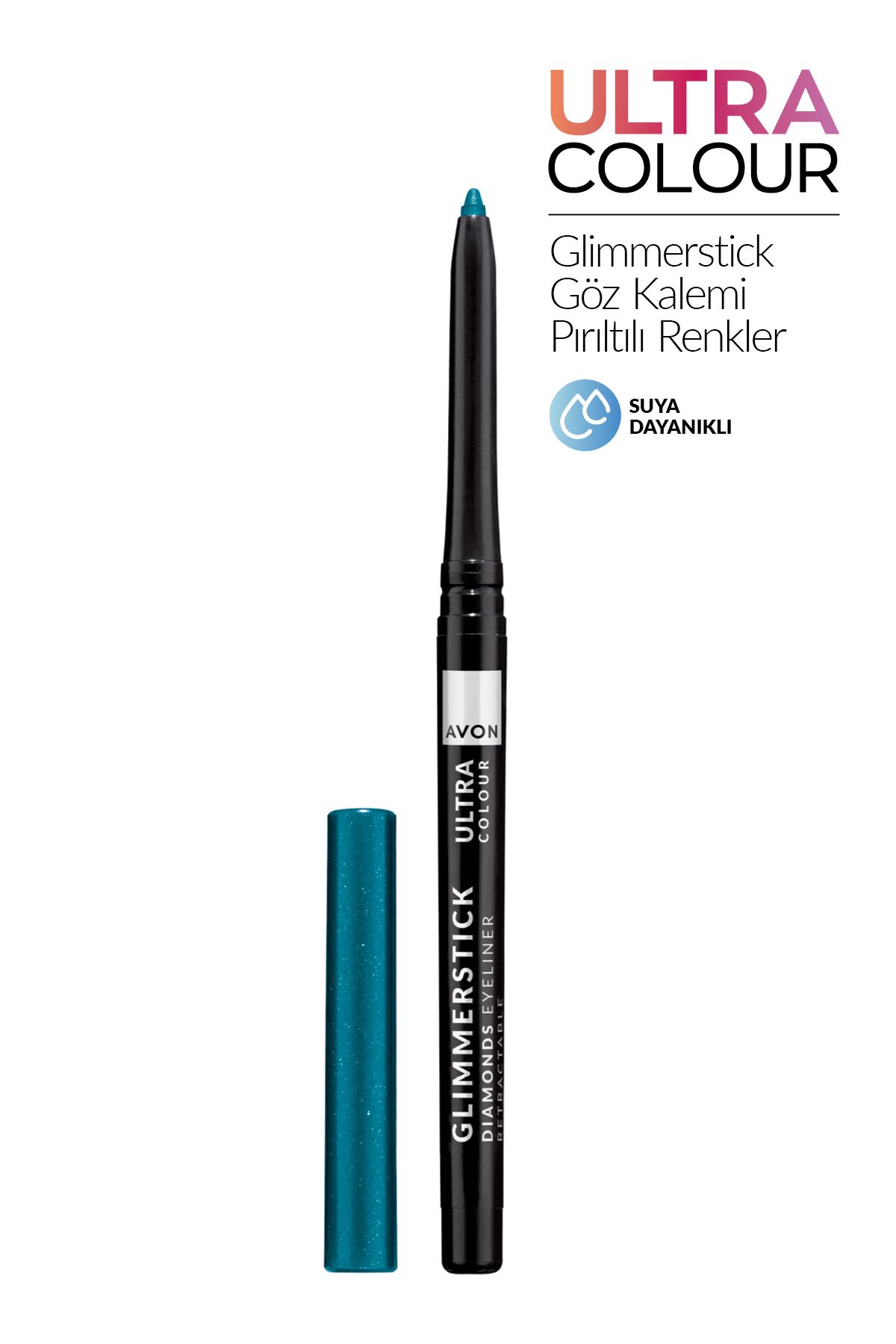 AVON Glimmerstick Pırıltılı Renkler Asansörlü Göz Kalemi Aqua Sparkle