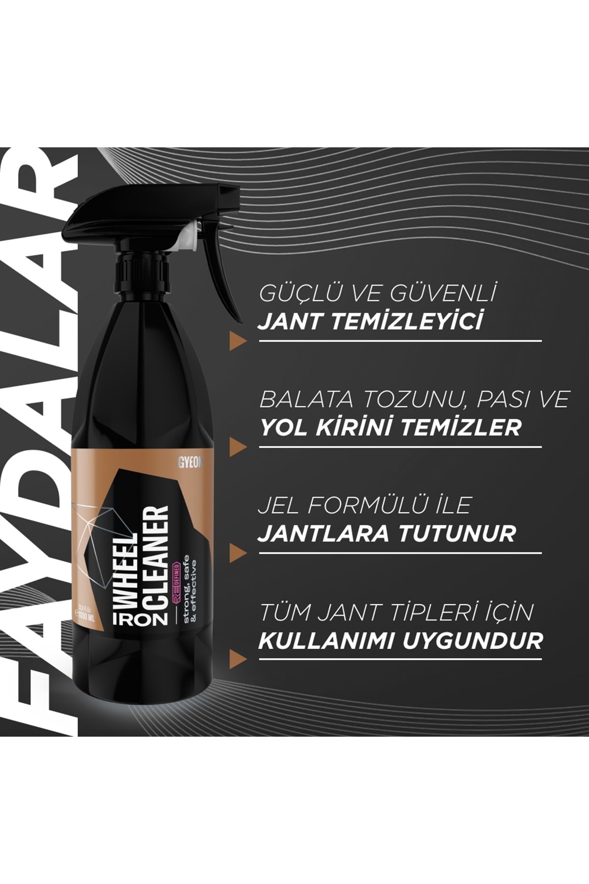 Gyeon Q²M Iron Wheel Cleaner REDEFINED Jant Temizleyici Demir Tozu