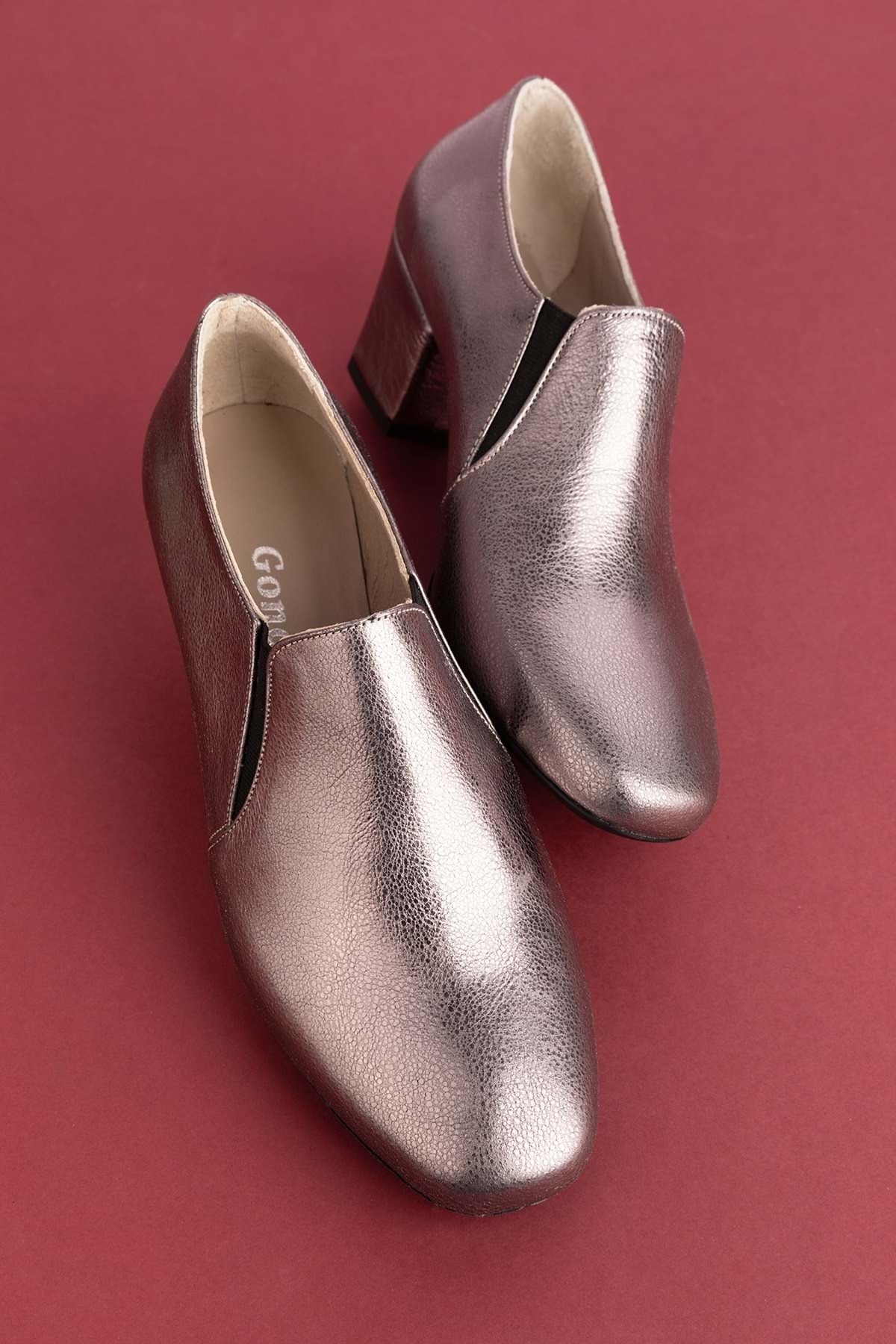 Gondol-Medium Size Genuine Leather Heeled Shoes - Vdt.62 4