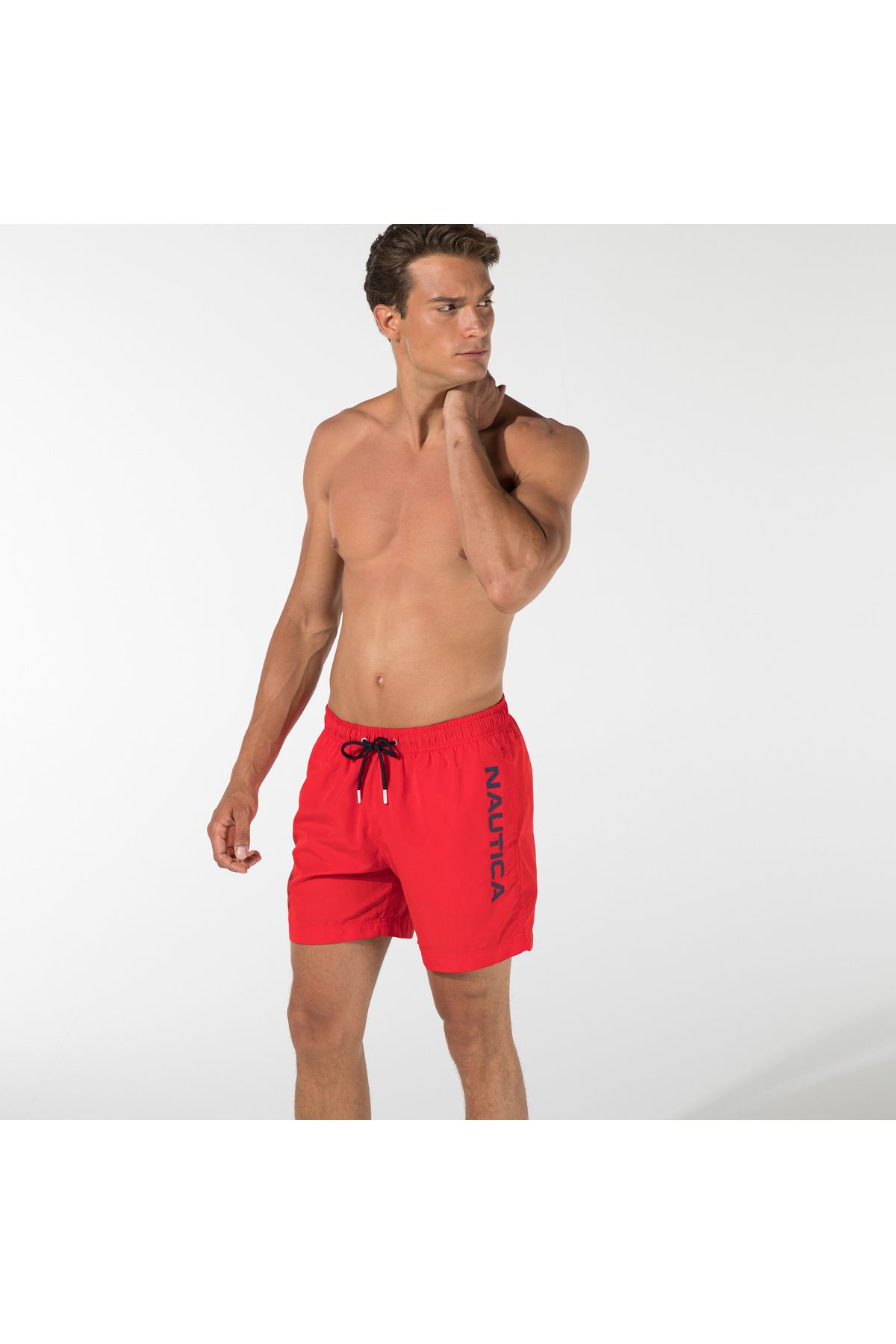 شلوارک شنا قرمز مردانه شورت لباس Nautica