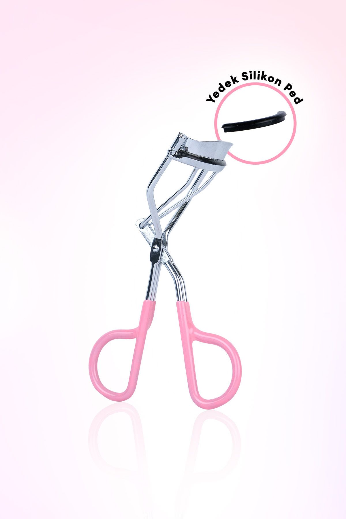 Missha Pembe Detaylı Kirpik Kıvırıcı Eyelash Curler (Yedek Silikon Pedli)