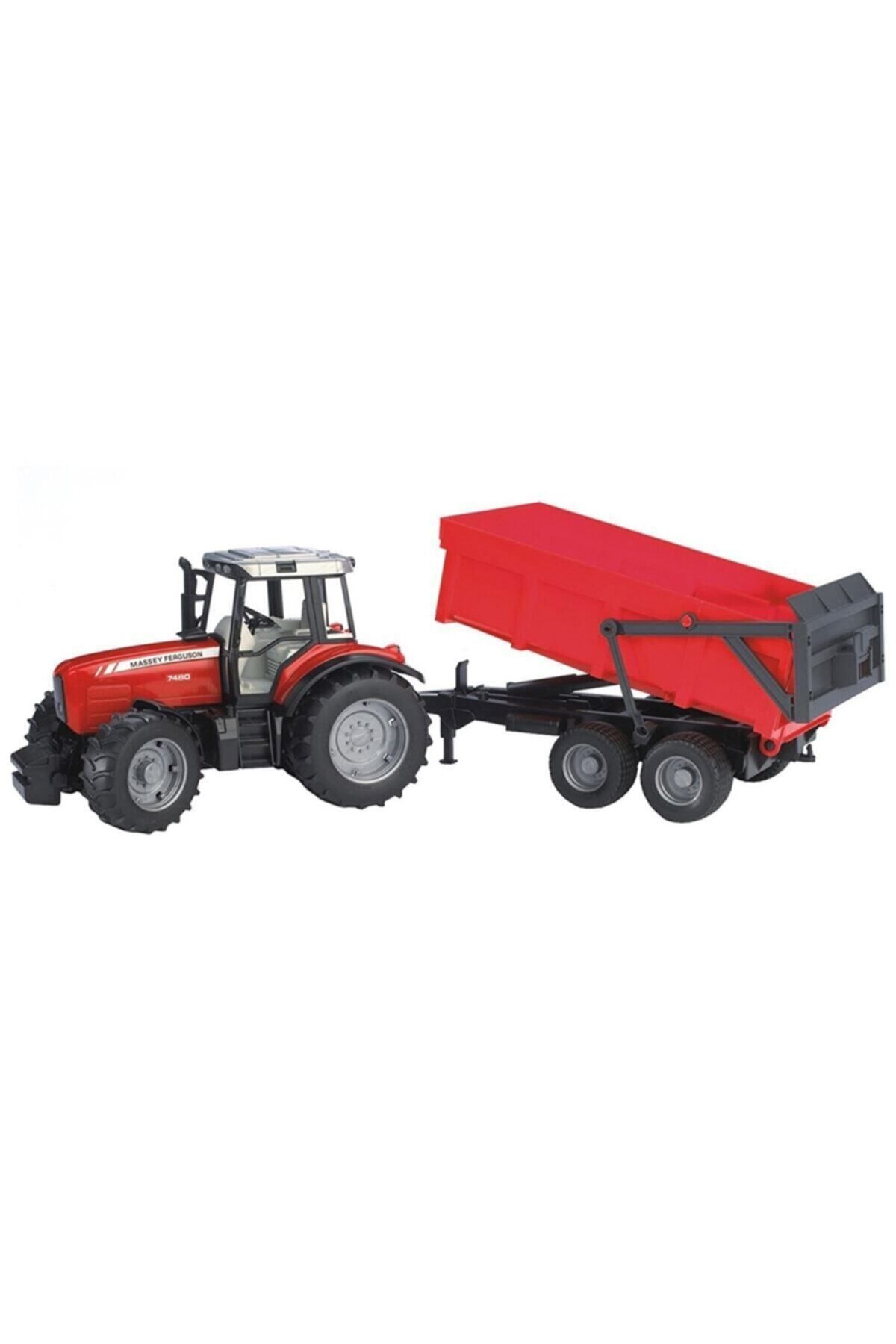 Bruder Massey Ferguson 7480 Traktör & Römork