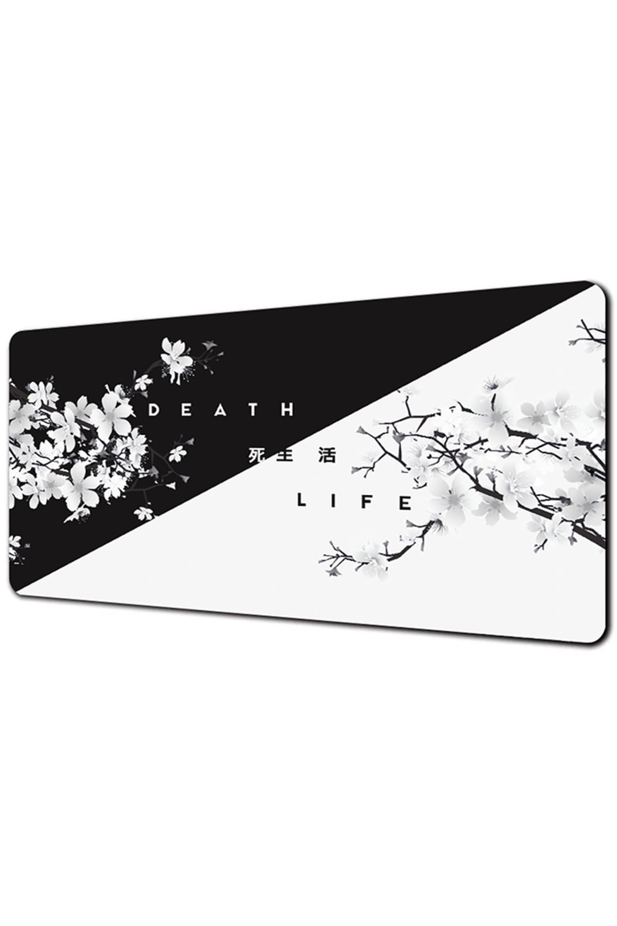 CSMY-30x60cm Black and White Cherry Blossom Gaming Mouse Pad 900x400 XL Extended Large Mouse Mat Desk Pad 7