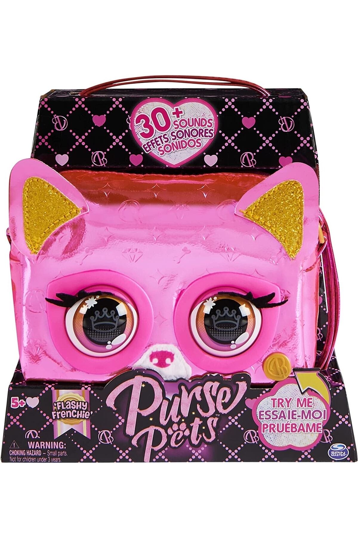 Spinmaster Purse Pets Fransız Bulldog Etkileşimli Göz Parlayan