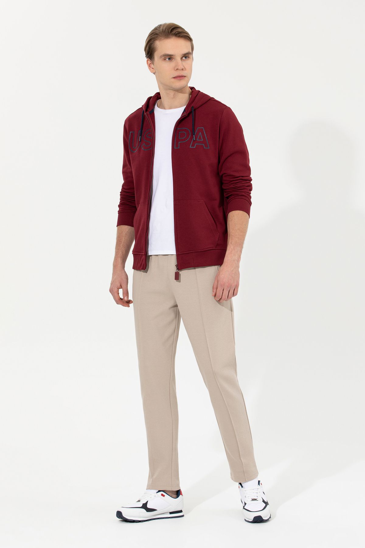 ژاکت بافتنی مردانه آبی سرمه ای U.S. Polo Assn.