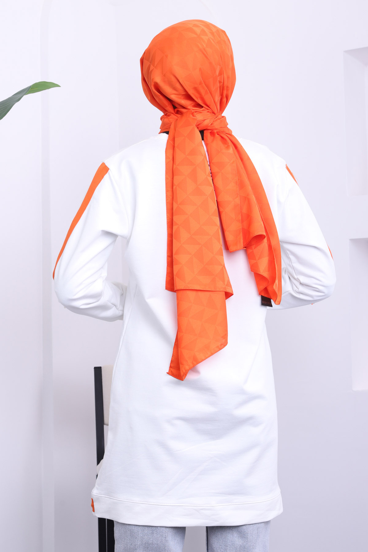 İmajButik-إكرو تونيك ذو خيطين مع تنورة مطاطية 3