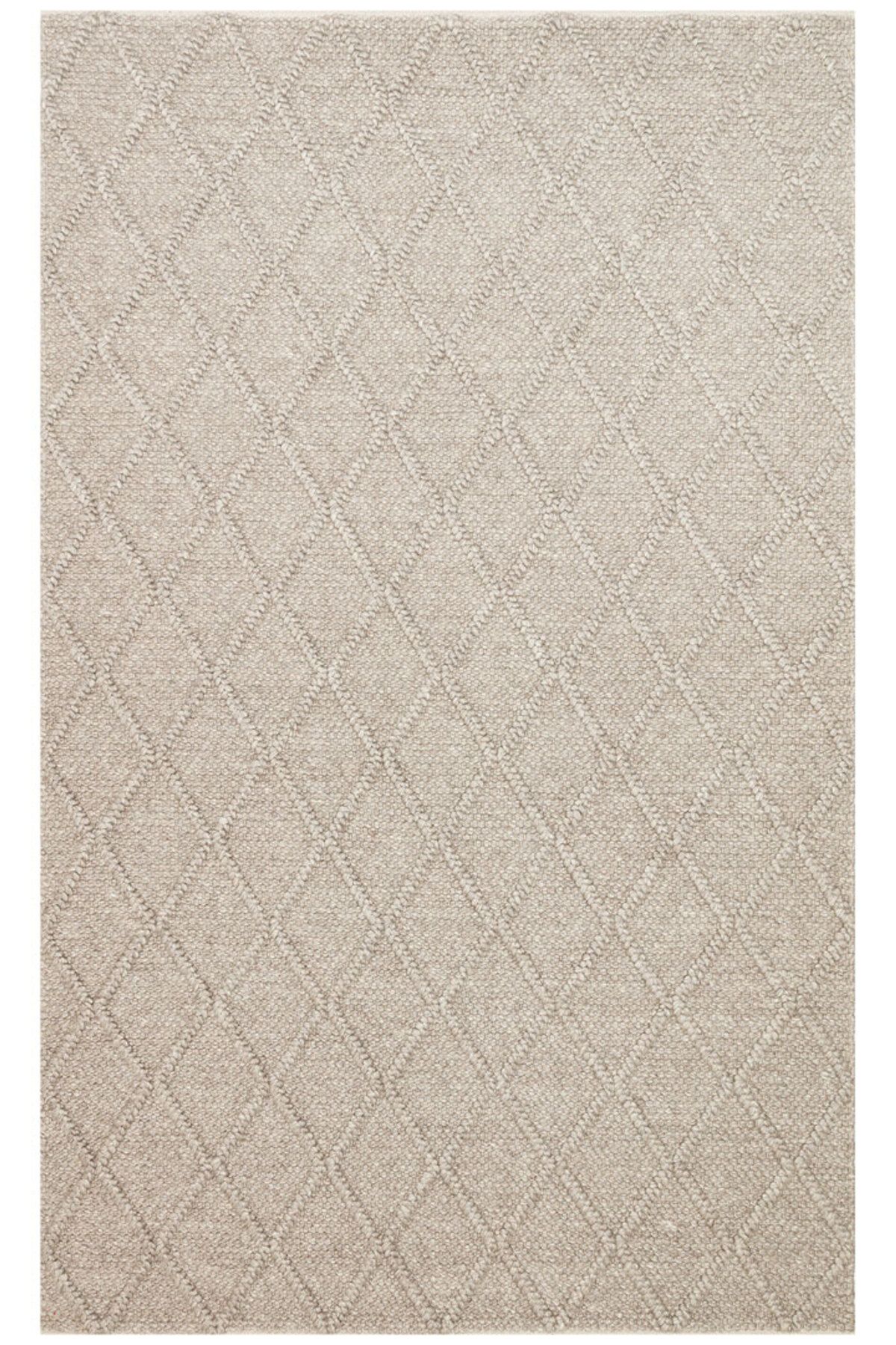 Eko Halı MAYER HALI JADE BROWN Naturel Kazak Örgü Desenli El Dokuma Örgü Halı