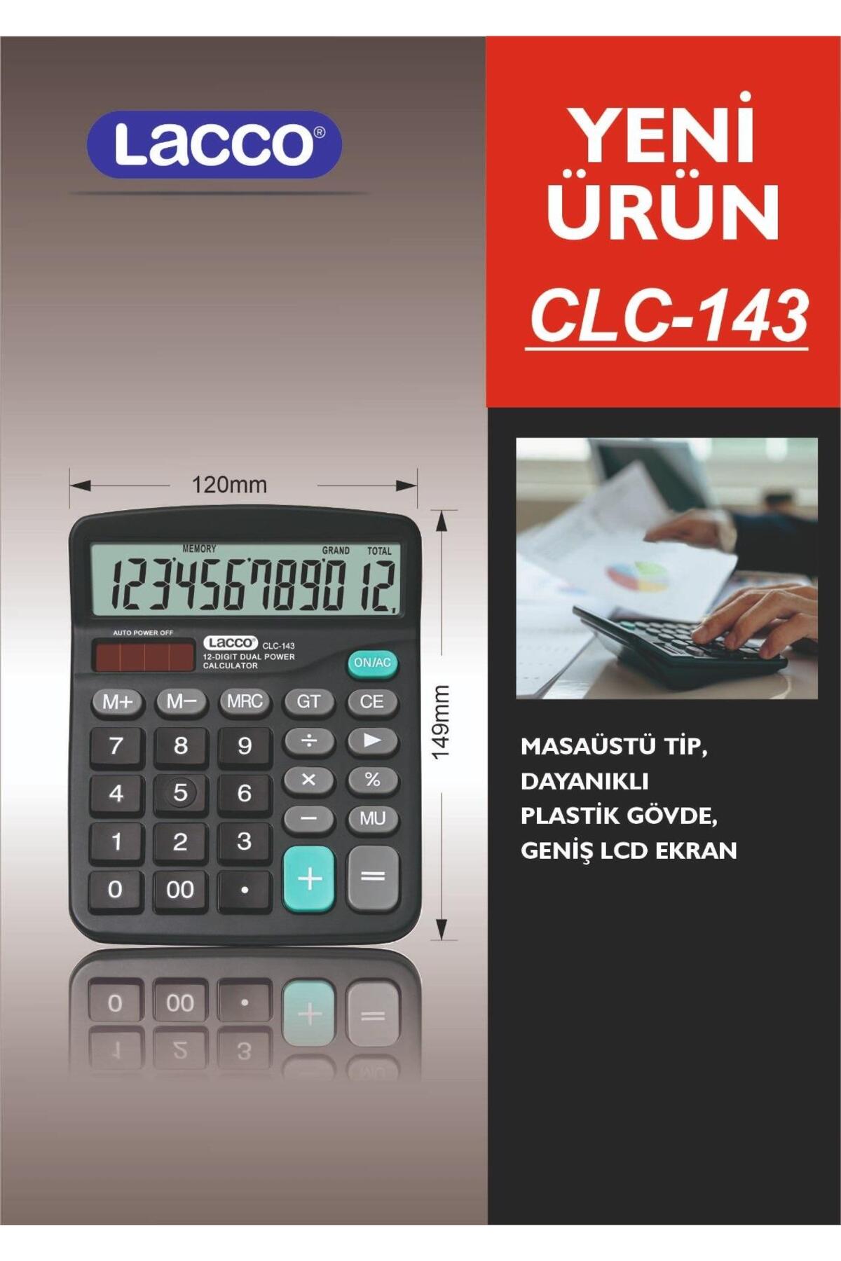 Lacco CLC 143 Hesap Makinesi 120x149mm