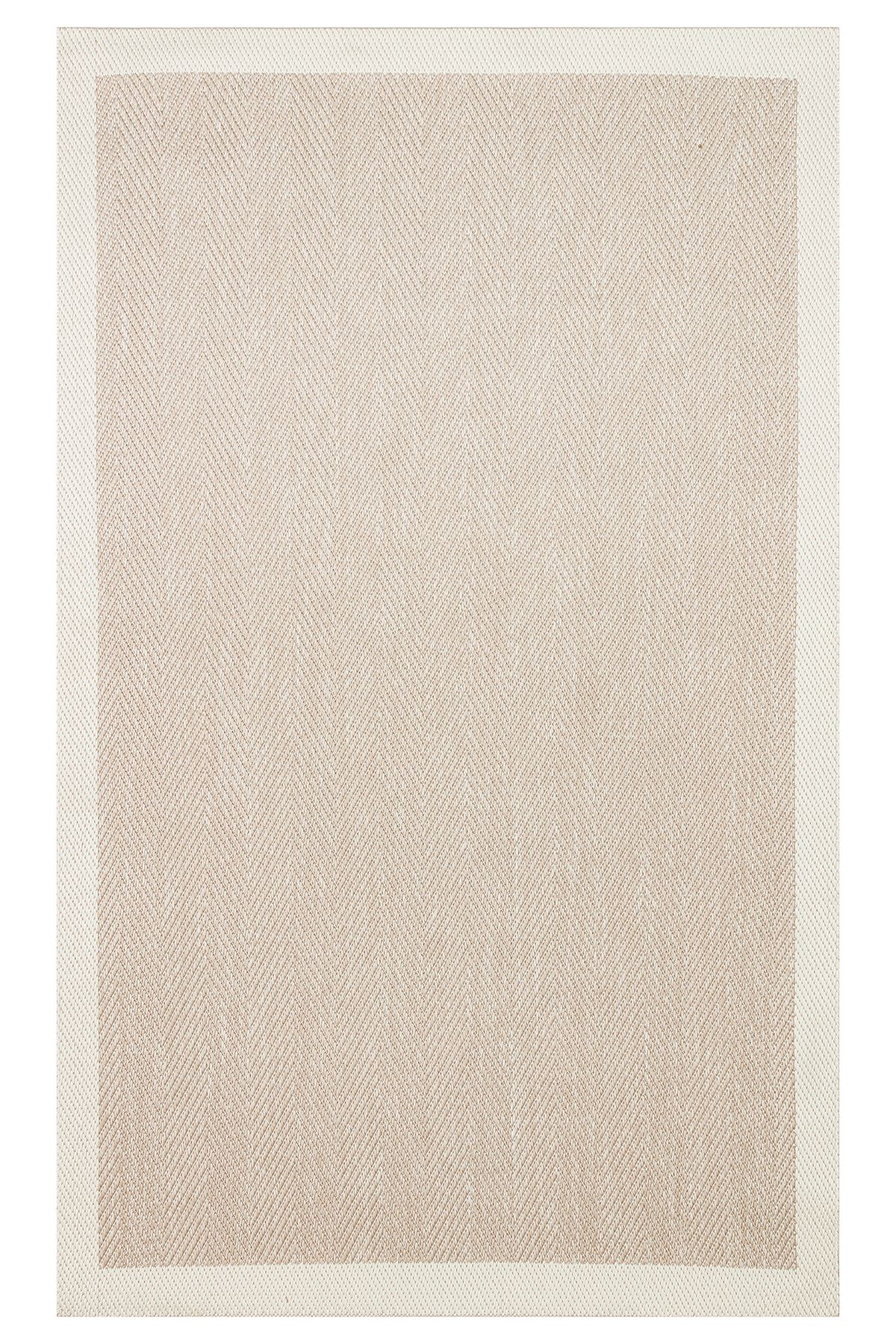 Eko Halı MAYER HALI MONO 02 BEIGE Hav Toz Vermez Kaymaz Tabanlı Şık Kilim