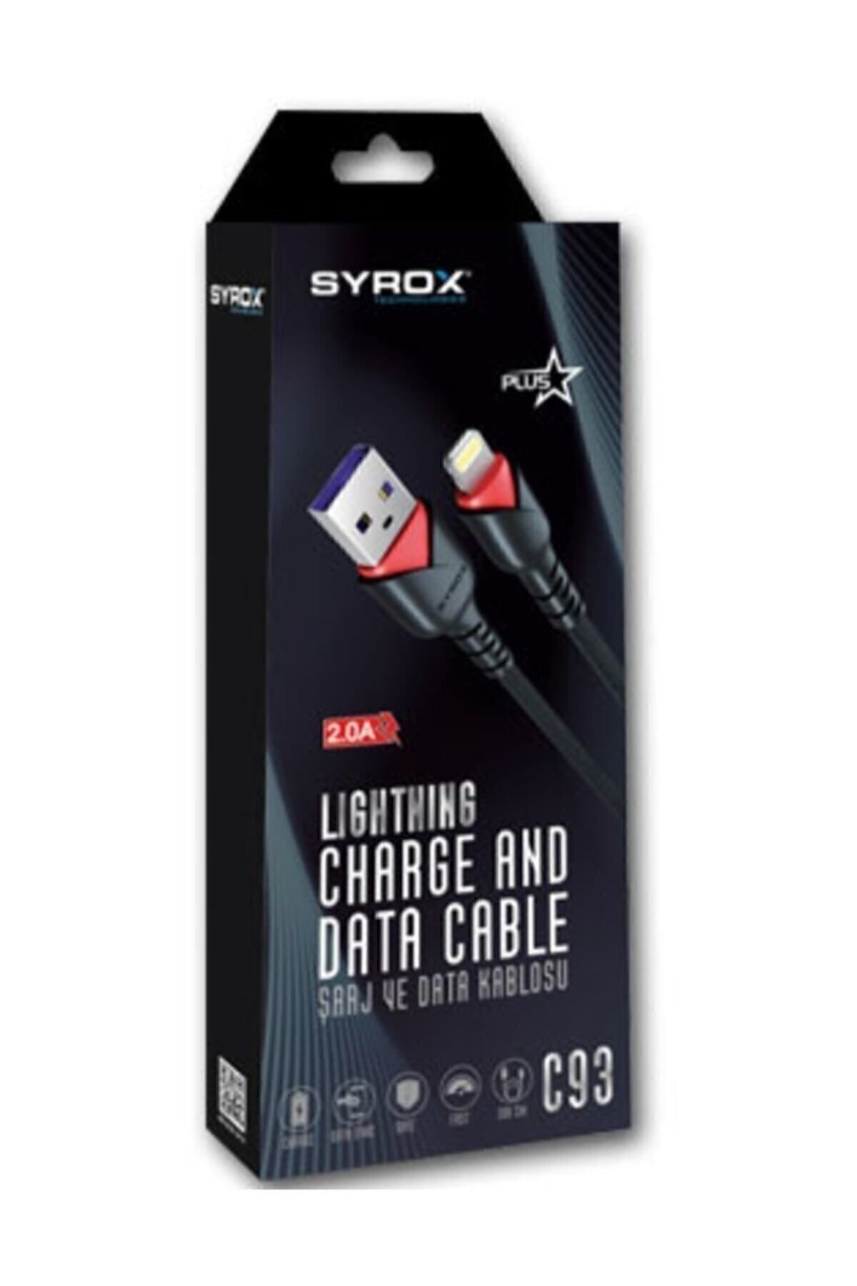 Syrox 2.0a Mah Extra Dayanıklı Örgülü Apple Iphone Şarj C93