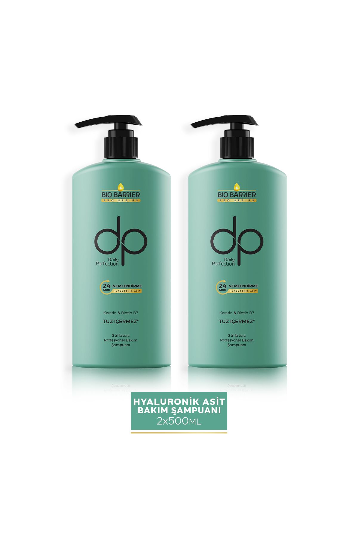 dp Daily Perfection Bio Barrier Şampuan 24 Saat Nemlendirme 2 Adet 500 ml-1