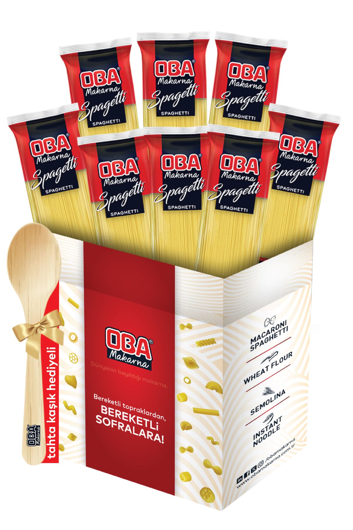 Oba Makarna 8'li Spagetti Makarna ( 8x500 Gr )