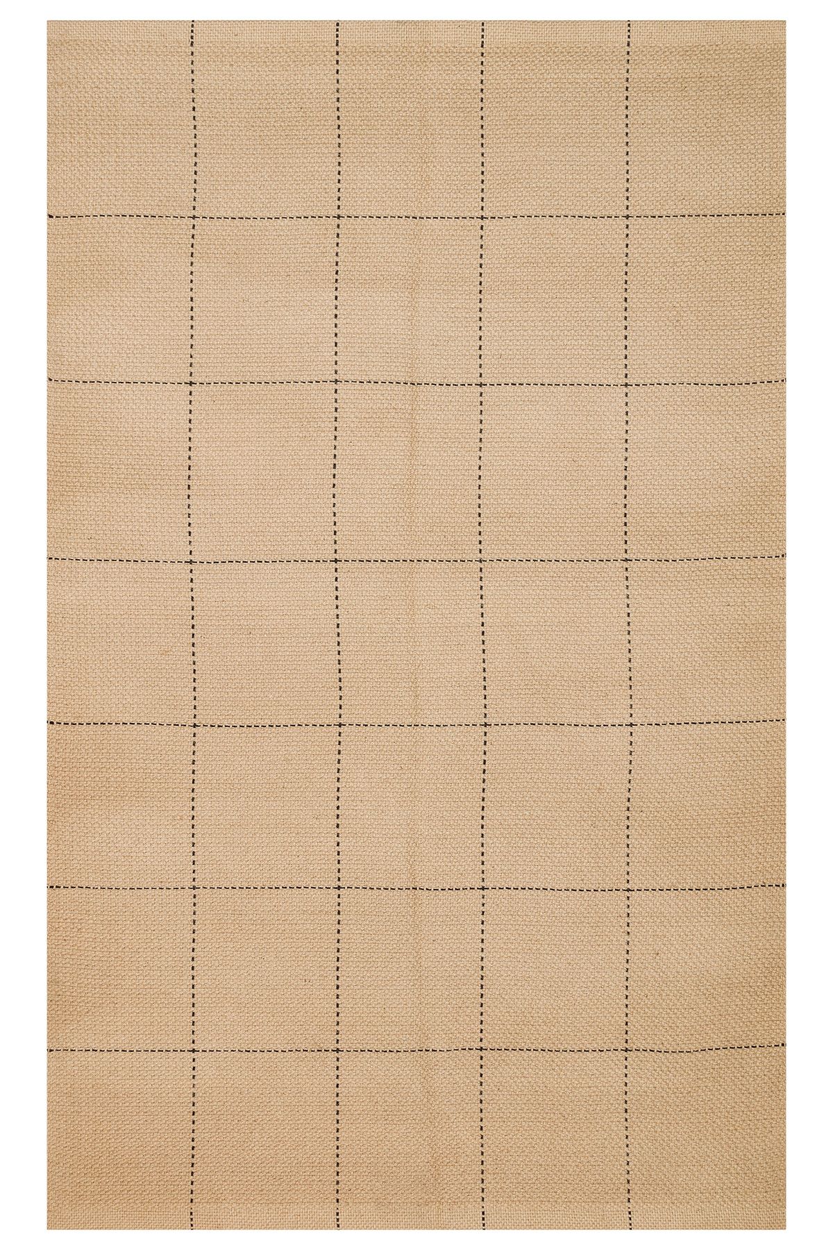 Eko Halı MAYER HALI DELHİ 01 BLACK ECHO ve Pamuk ile Üretilen Çift Taraflı Modern Kilim