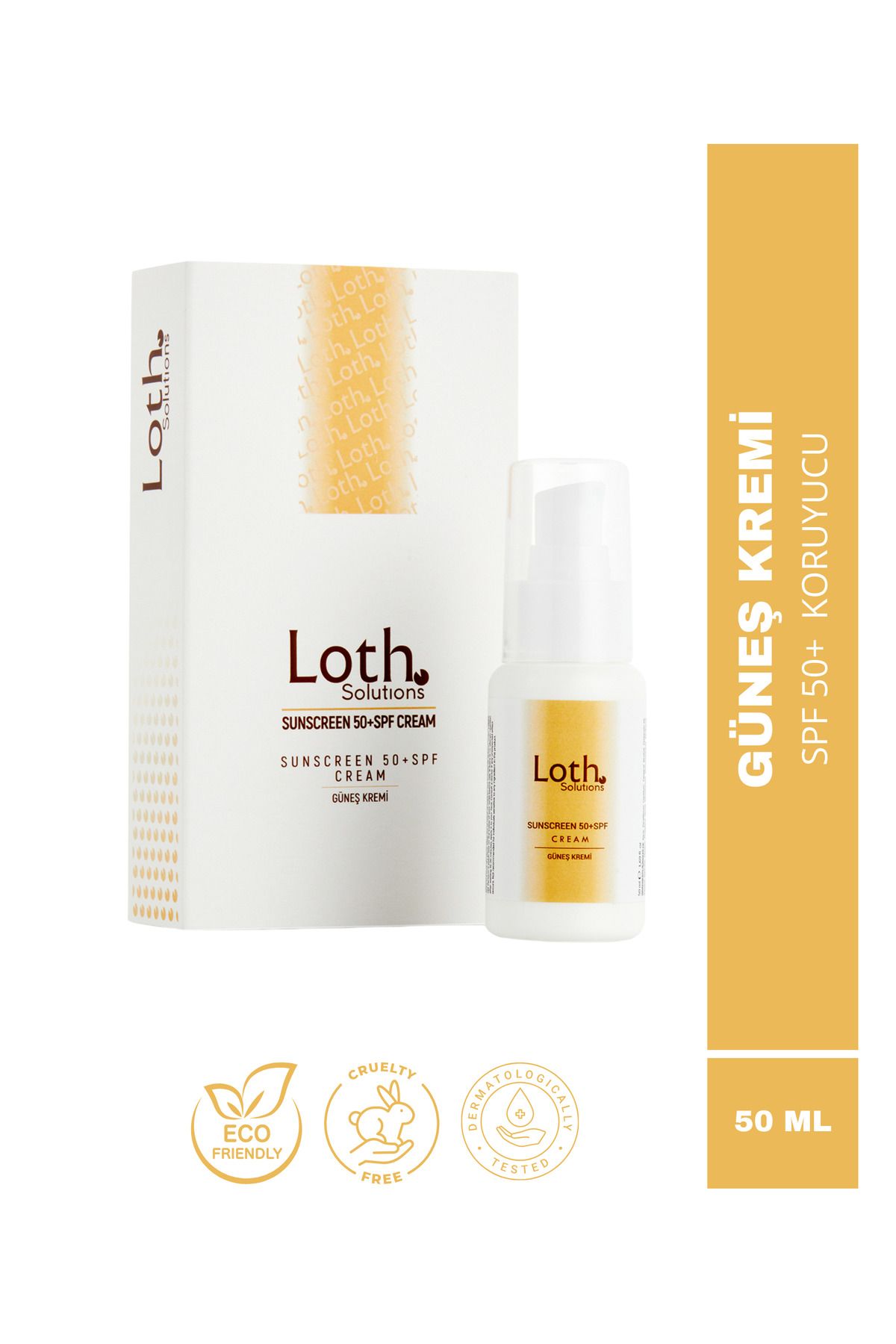 کرم ضدآفتاب صورت Loth Solutions SPF 50 Anti-Blemish Face Protective High 50 ML