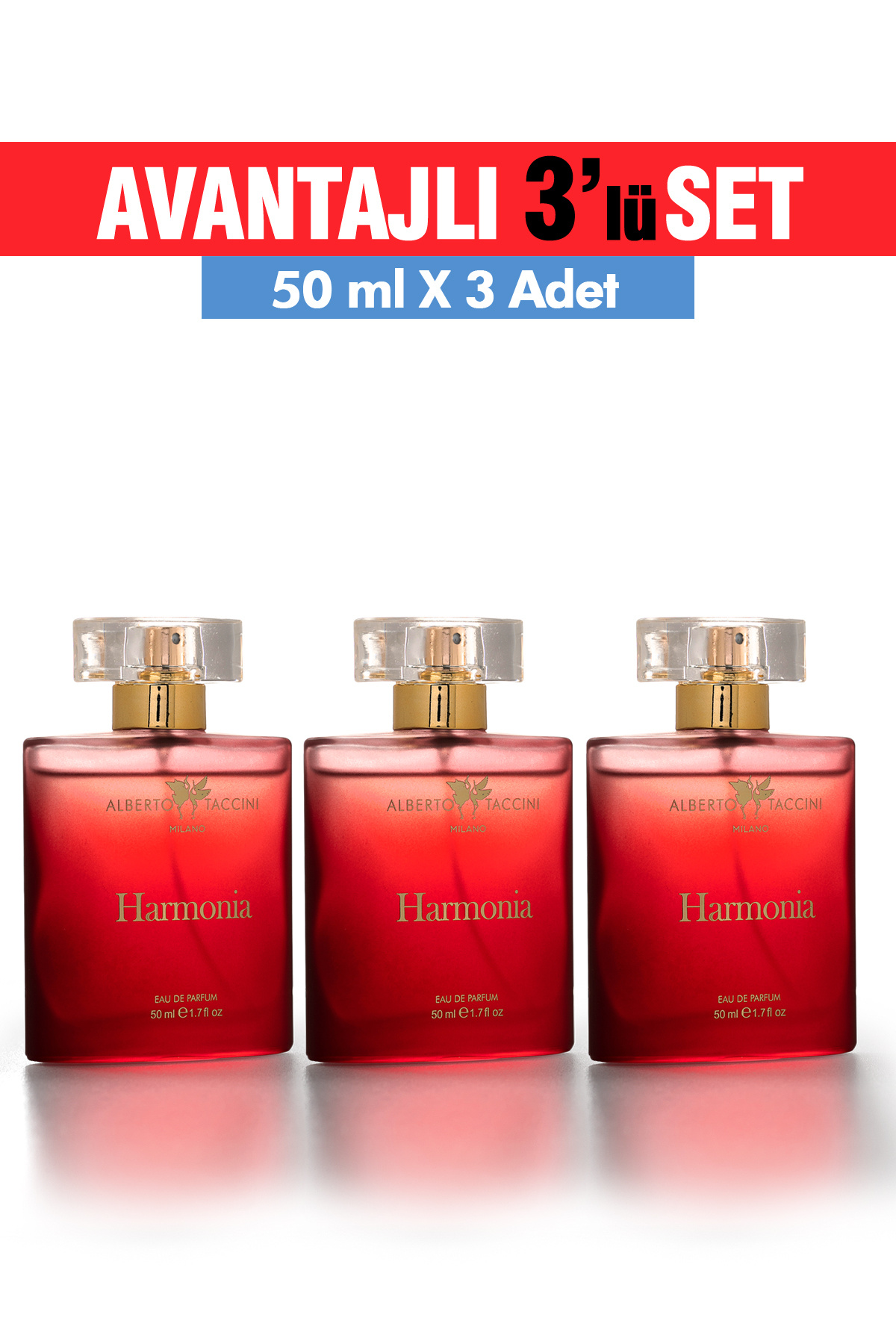 Alberto Taccini 3'Lü Set Alberto Taccini  Harmonia Kadın Parfümü  50 ml — CRS88812